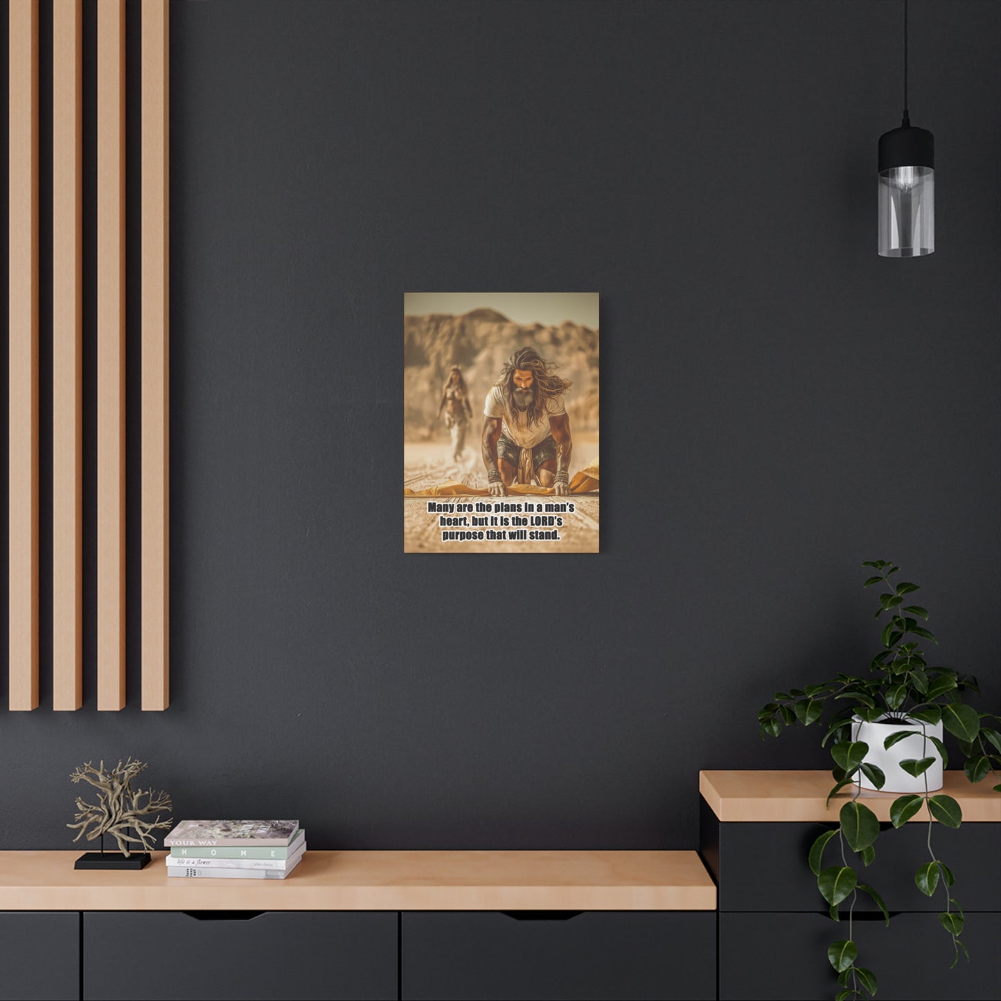 Elijah Canvas Art - Canvas & Poster Print, Bible Quote Wall Decor, Faith-Inspired Home Decor, Gift for Believers, Christian Wall Art