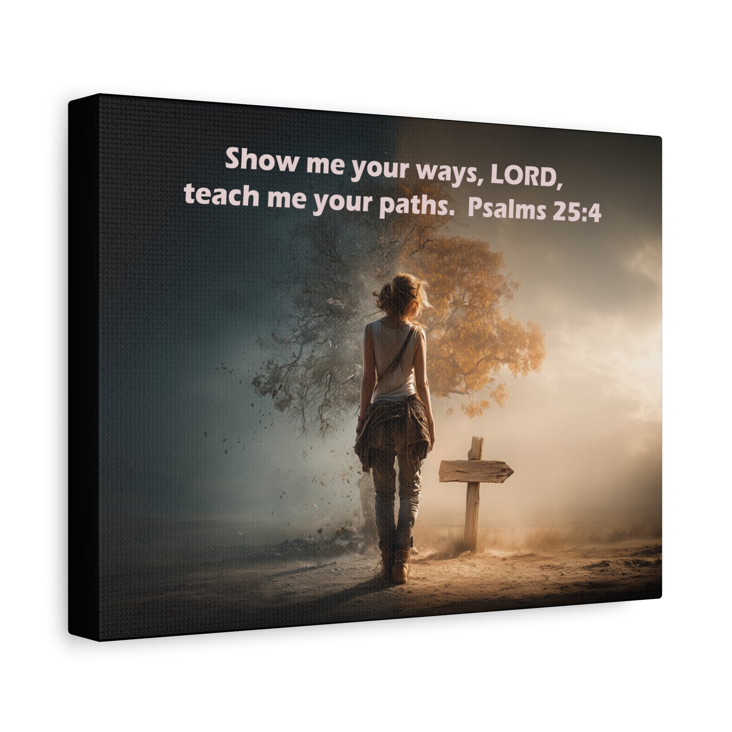 Christian Art - Canvas & Poster Prints, God Showing Sign, Spiritual Wall Decor, Bible Verse Home Decoration, Christian Gift, Faith-based Artwork