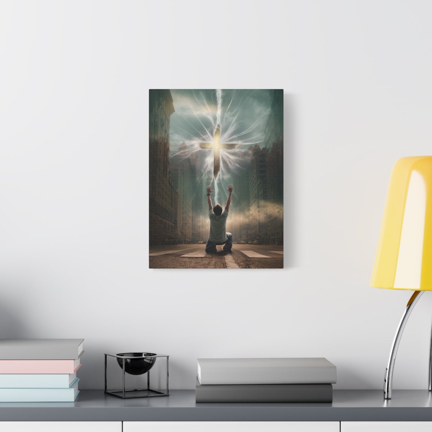 God Tore the Veil - Canvas & Poster Art, Jesus Cross Wall Art, Christian Decor, Spiritual Home Decor, Faith-Based Gift