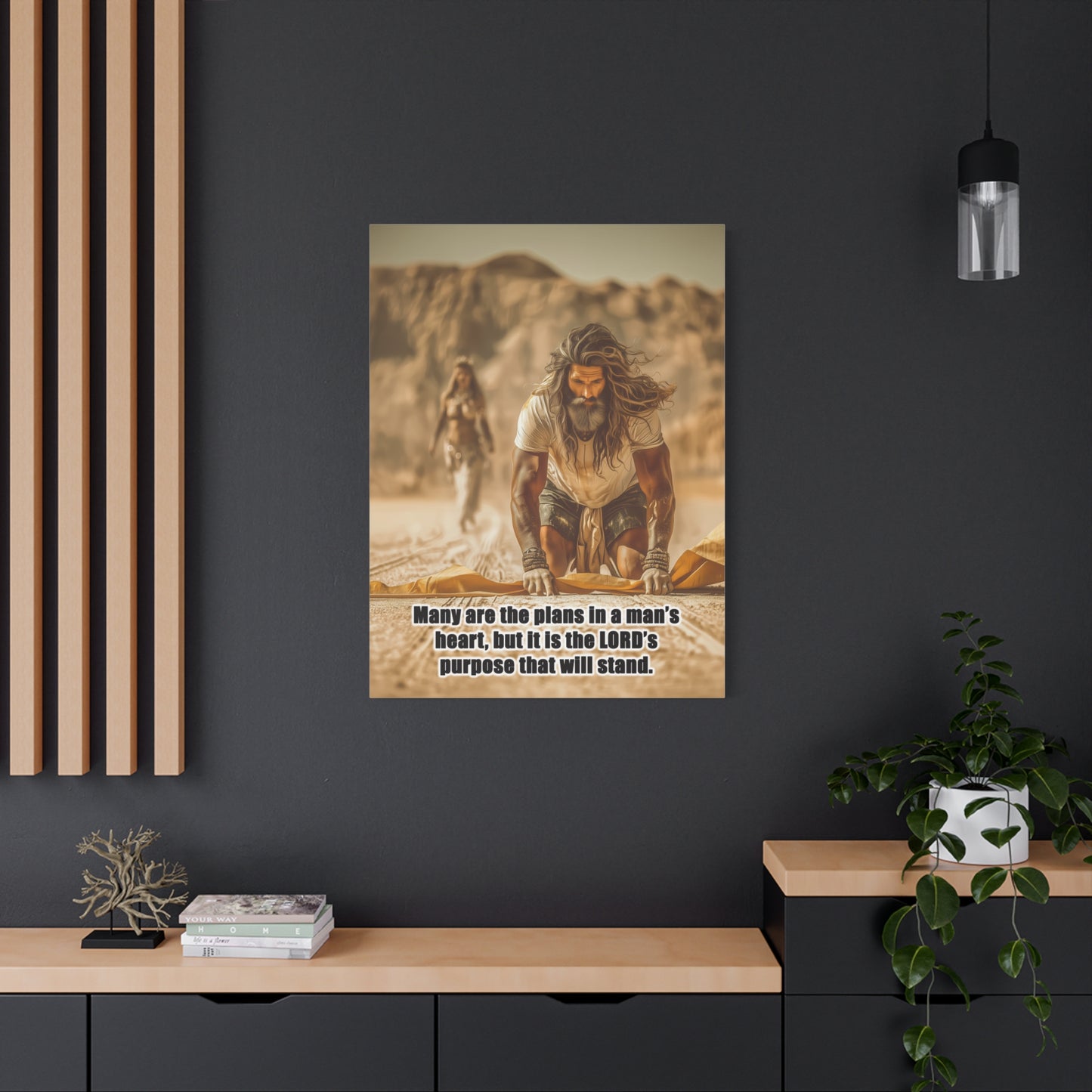 Elijah Canvas Art - Canvas & Poster Print, Bible Quote Wall Decor, Faith-Inspired Home Decor, Gift for Believers, Christian Wall Art