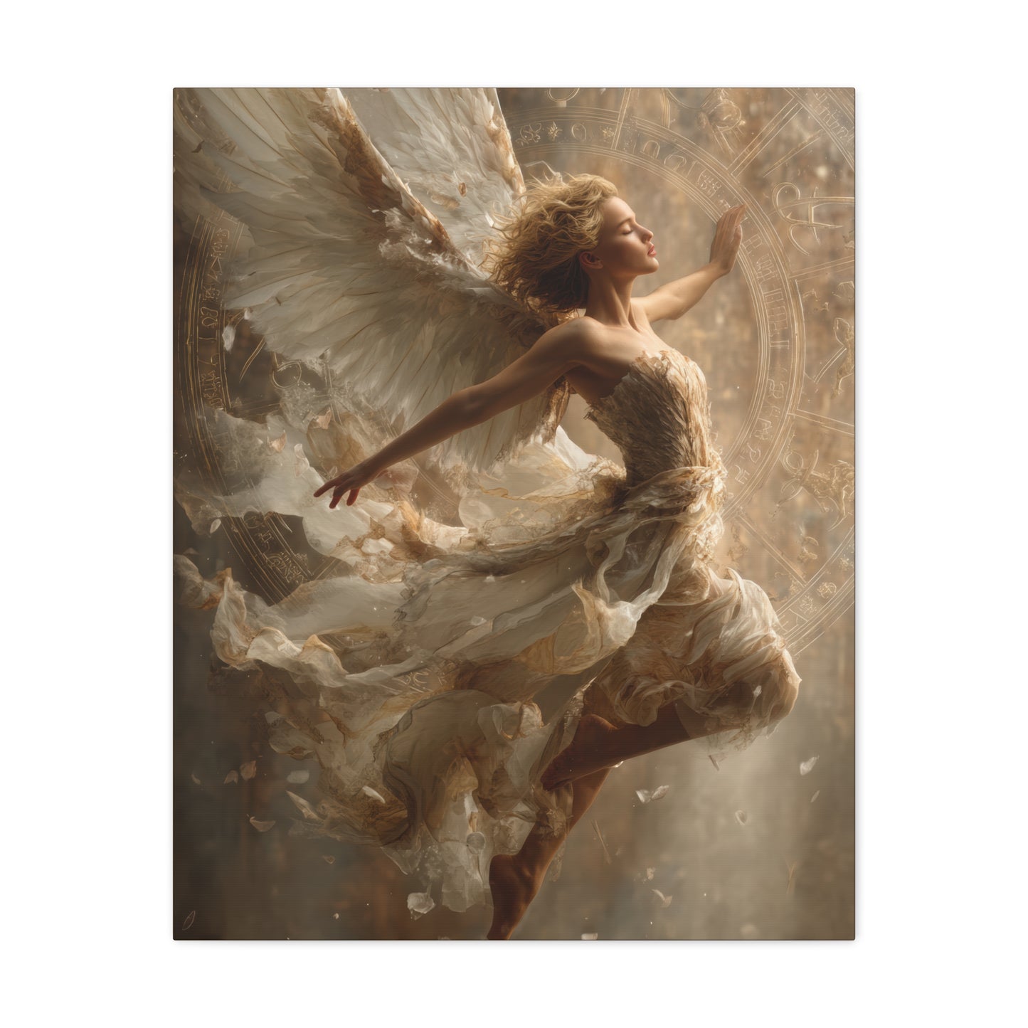 Flying Angel Wall Art - Canvas & Poster Print, Religious Art, Christian Wall Decor, Faith-based Home Decor