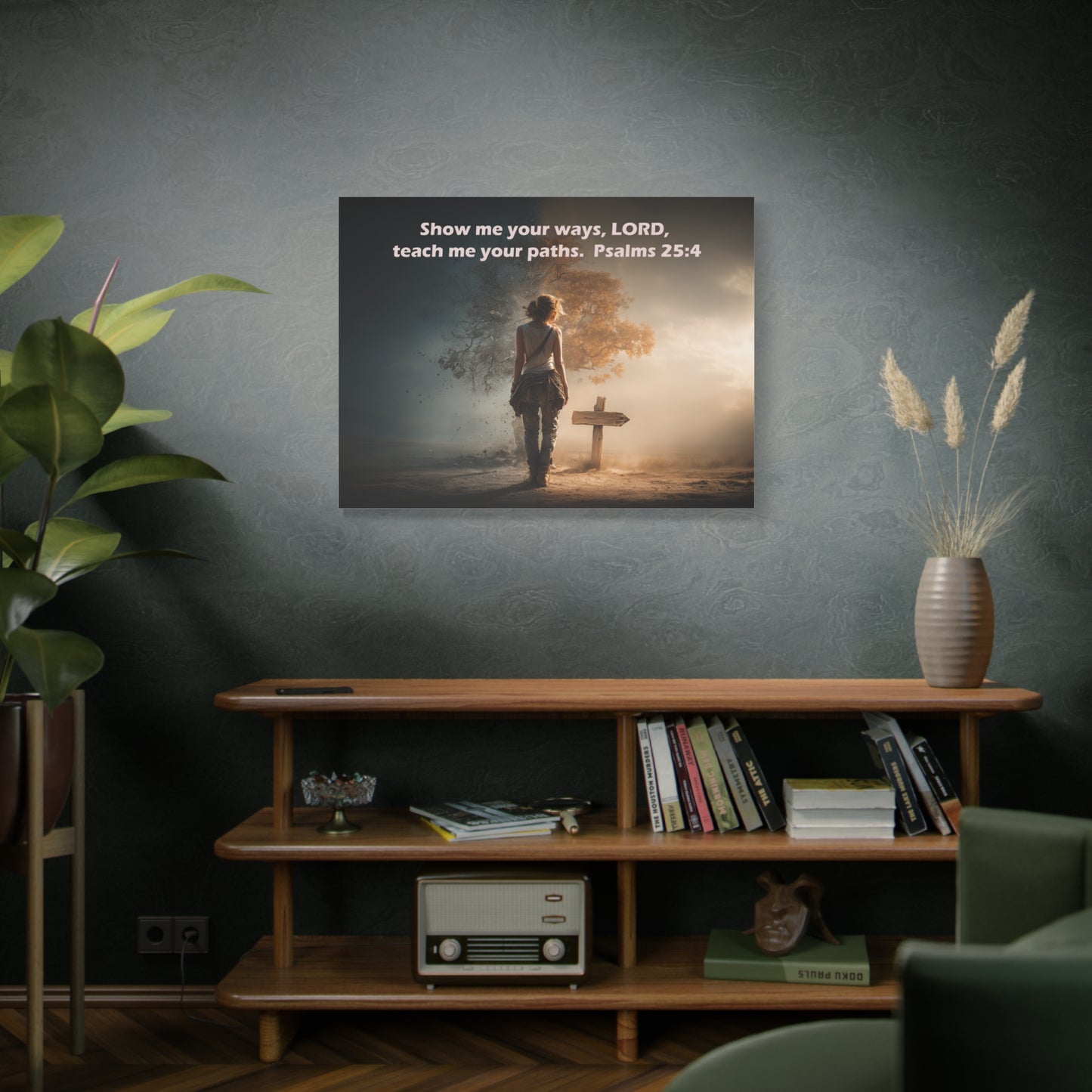 Christian Art - Canvas & Poster Prints, God Showing Sign, Spiritual Wall Decor, Bible Verse Home Decoration, Christian Gift, Faith-based Artwork