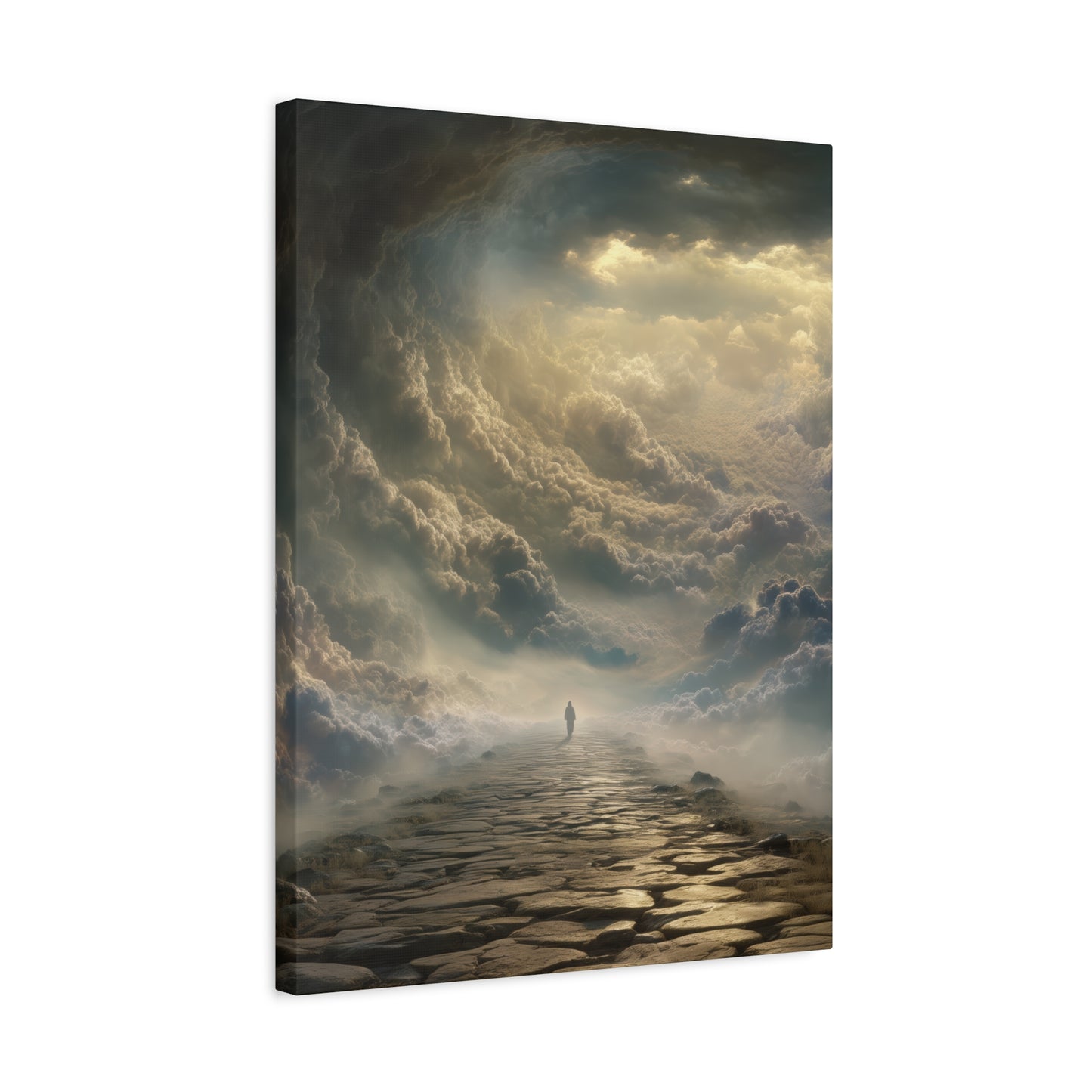 Sky and Pathway Artwork - Canvas & Poster Prints, Dreamy Landscape Canvas, Clouds Home Decor, Sky and Pathway Artwork