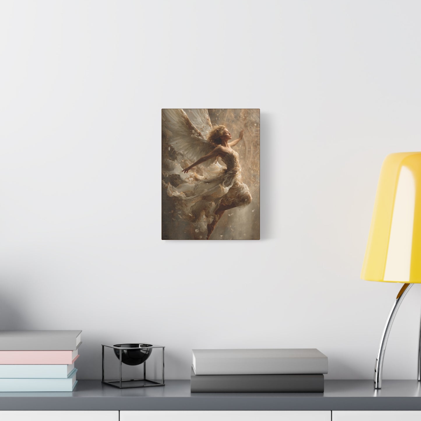 Flying Angel Wall Art - Canvas & Poster Print, Religious Art, Christian Wall Decor, Faith-based Home Decor