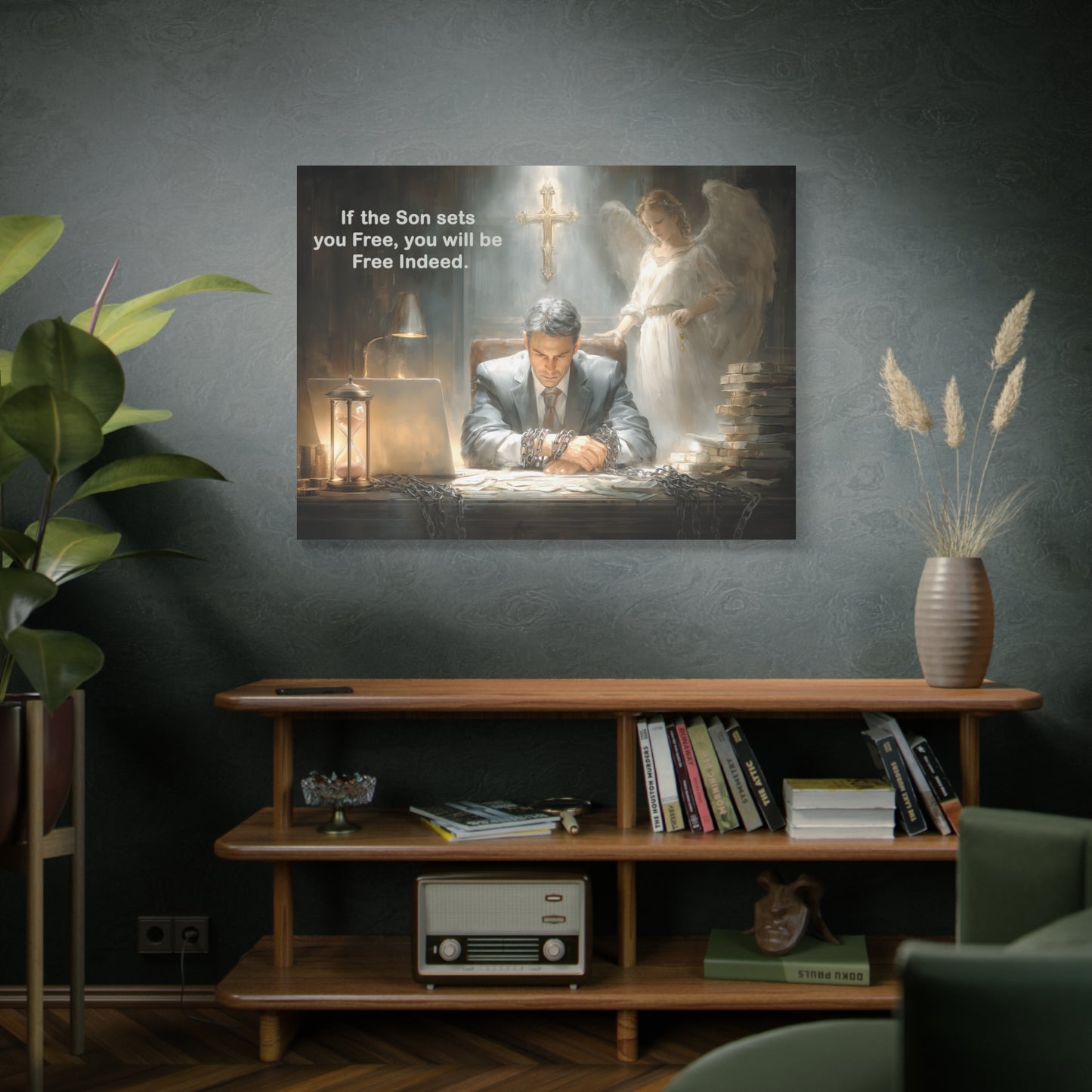 Jesus Cross Art - Canvas & Poster, Religious Decor, Spiritual Wall Art, Christian Home Decor, Religious Quote, Faith-Based Gift