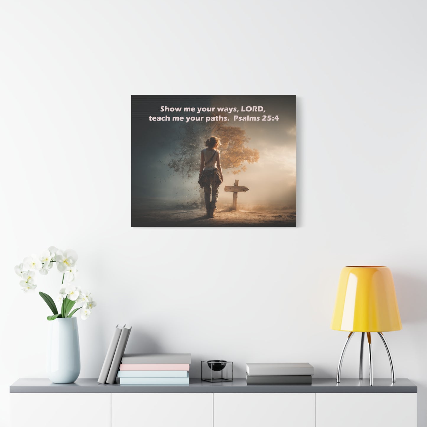 Christian Art - Canvas & Poster Prints, God Showing Sign, Spiritual Wall Decor, Bible Verse Home Decoration, Christian Gift, Faith-based Artwork