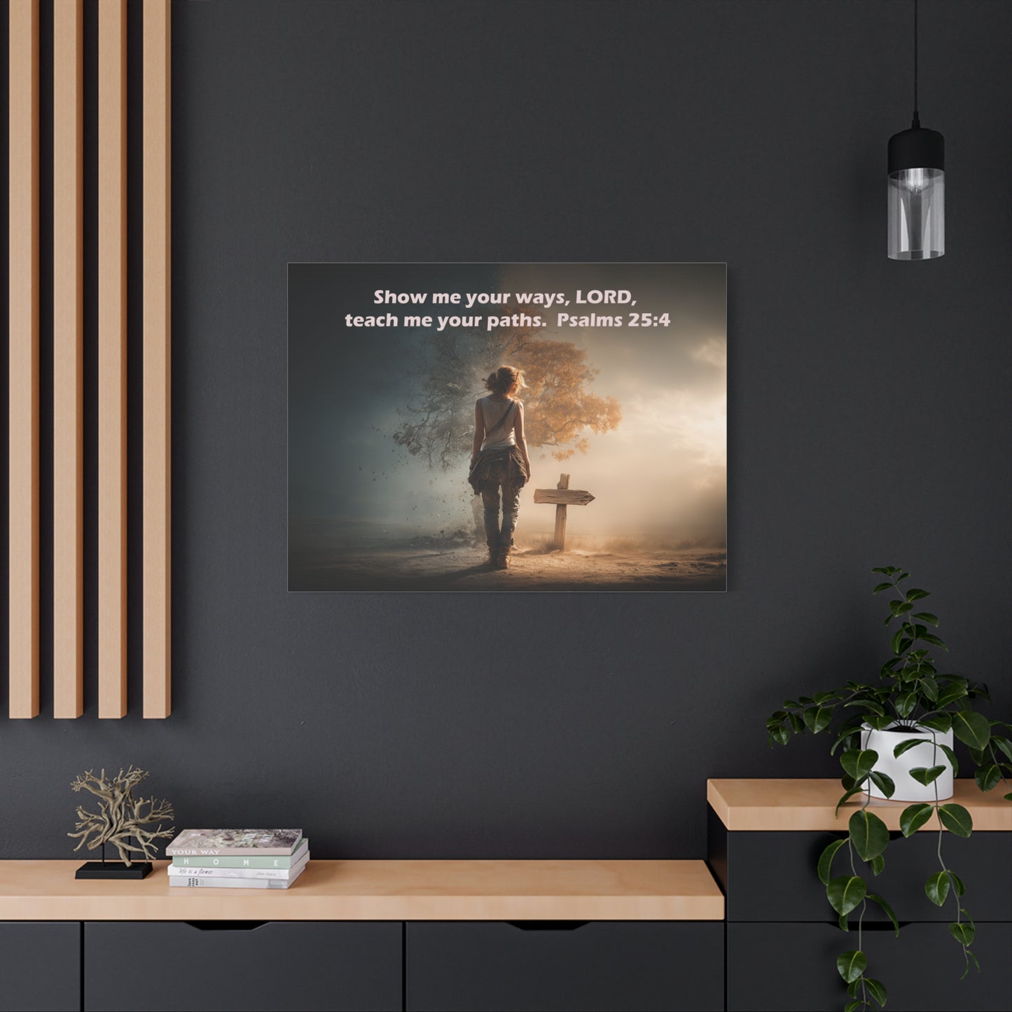 Christian Art - Canvas & Poster Prints, God Showing Sign, Spiritual Wall Decor, Bible Verse Home Decoration, Christian Gift, Faith-based Artwork