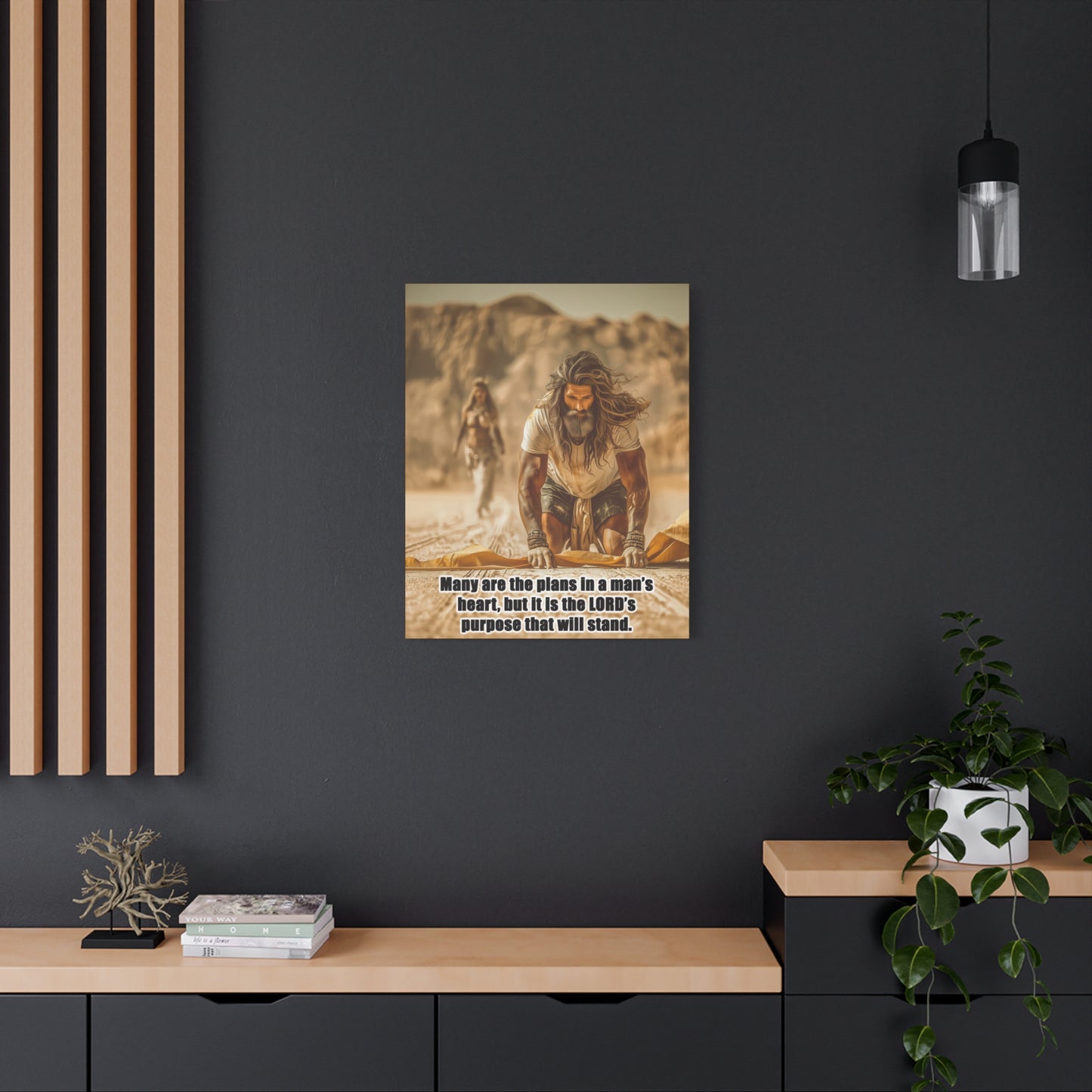 Elijah Canvas Art - Canvas & Poster Print, Bible Quote Wall Decor, Faith-Inspired Home Decor, Gift for Believers, Christian Wall Art
