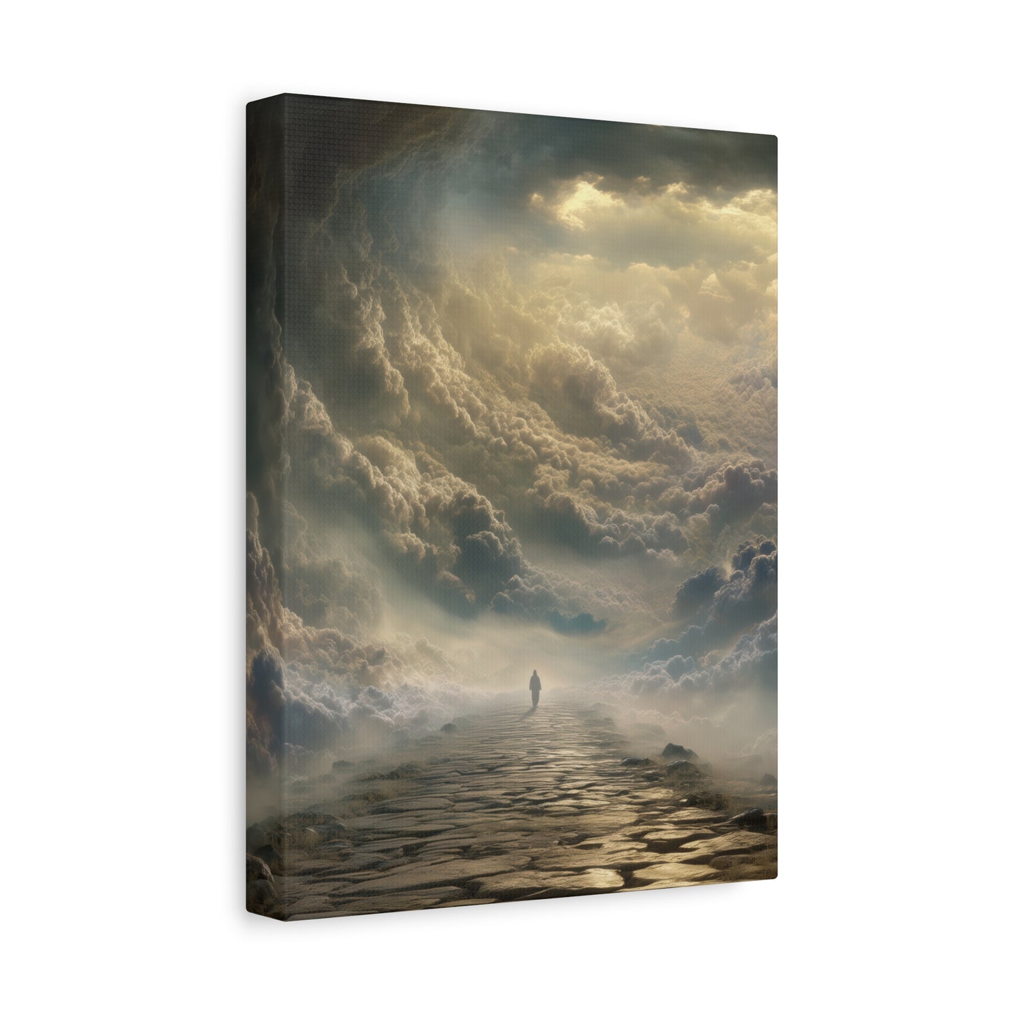 Sky and Pathway Artwork - Canvas & Poster Prints, Dreamy Landscape Canvas, Clouds Home Decor, Sky and Pathway Artwork
