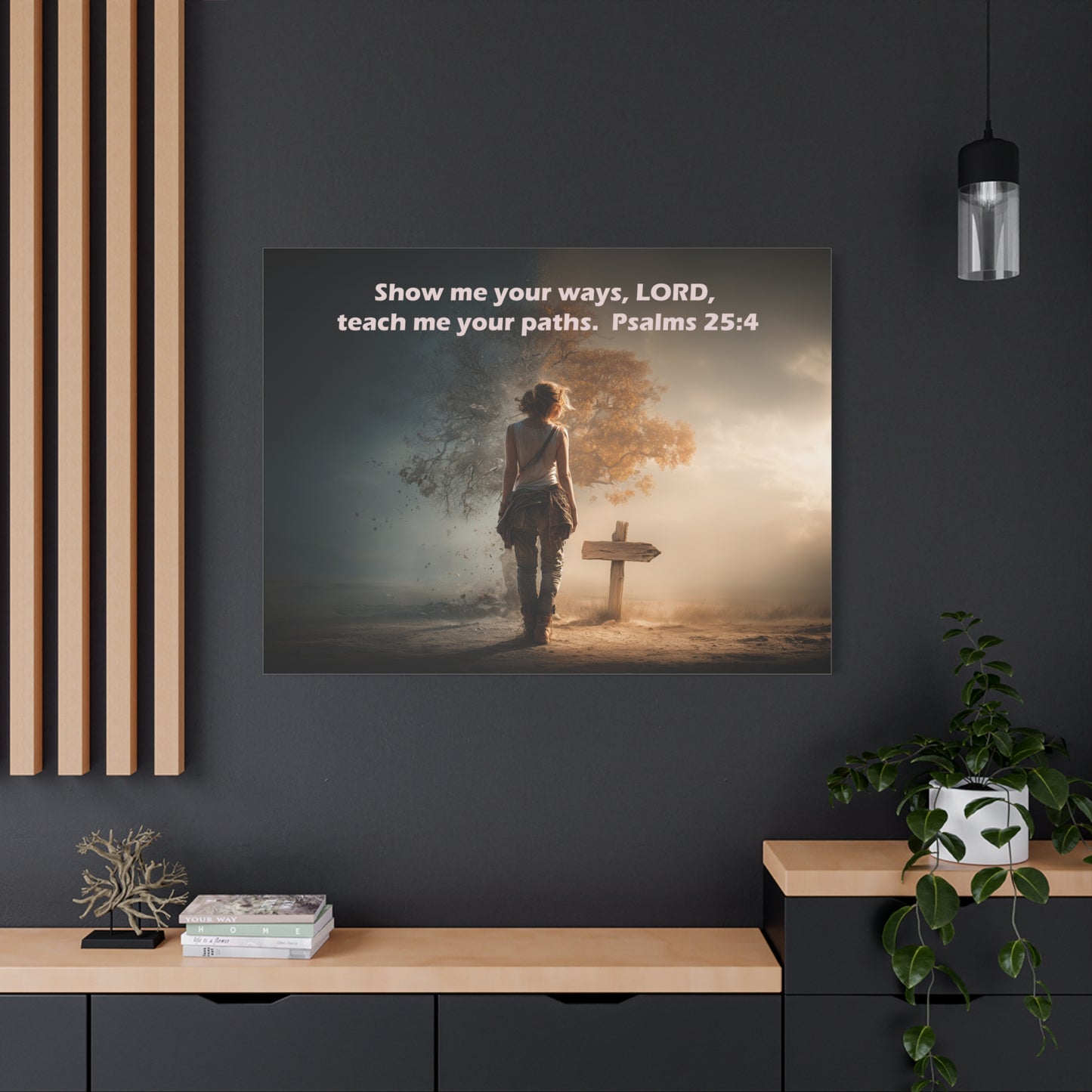 Christian Art - Canvas & Poster Prints, God Showing Sign, Spiritual Wall Decor, Bible Verse Home Decoration, Christian Gift, Faith-based Artwork