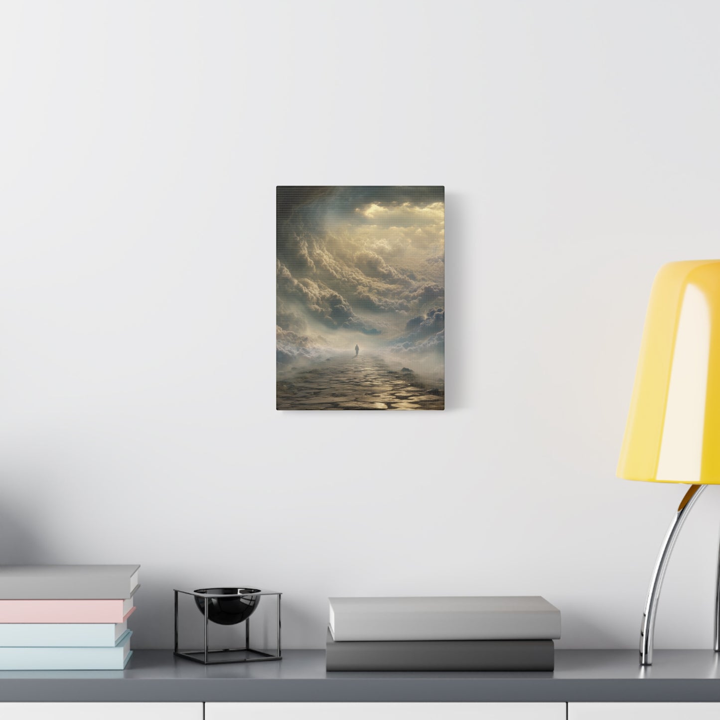 Sky and Pathway Artwork - Canvas & Poster Prints, Dreamy Landscape Canvas, Clouds Home Decor, Sky and Pathway Artwork