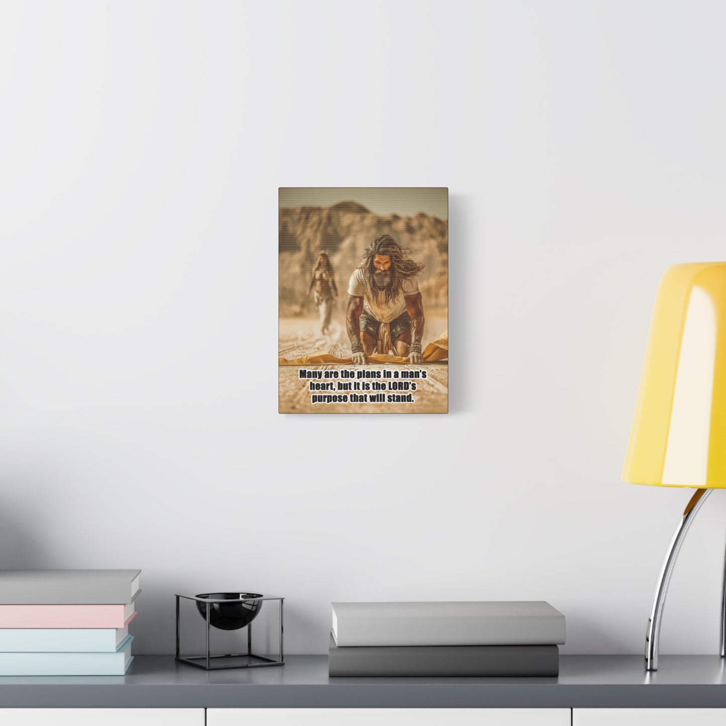 Elijah Canvas Art - Canvas & Poster Print, Bible Quote Wall Decor, Faith-Inspired Home Decor, Gift for Believers, Christian Wall Art