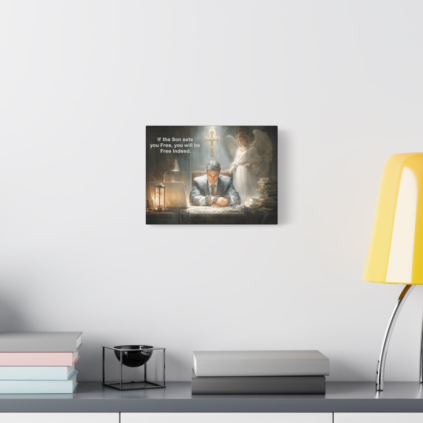 Jesus Cross Art - Canvas & Poster, Religious Decor, Spiritual Wall Art, Christian Home Decor, Religious Quote, Faith-Based Gift