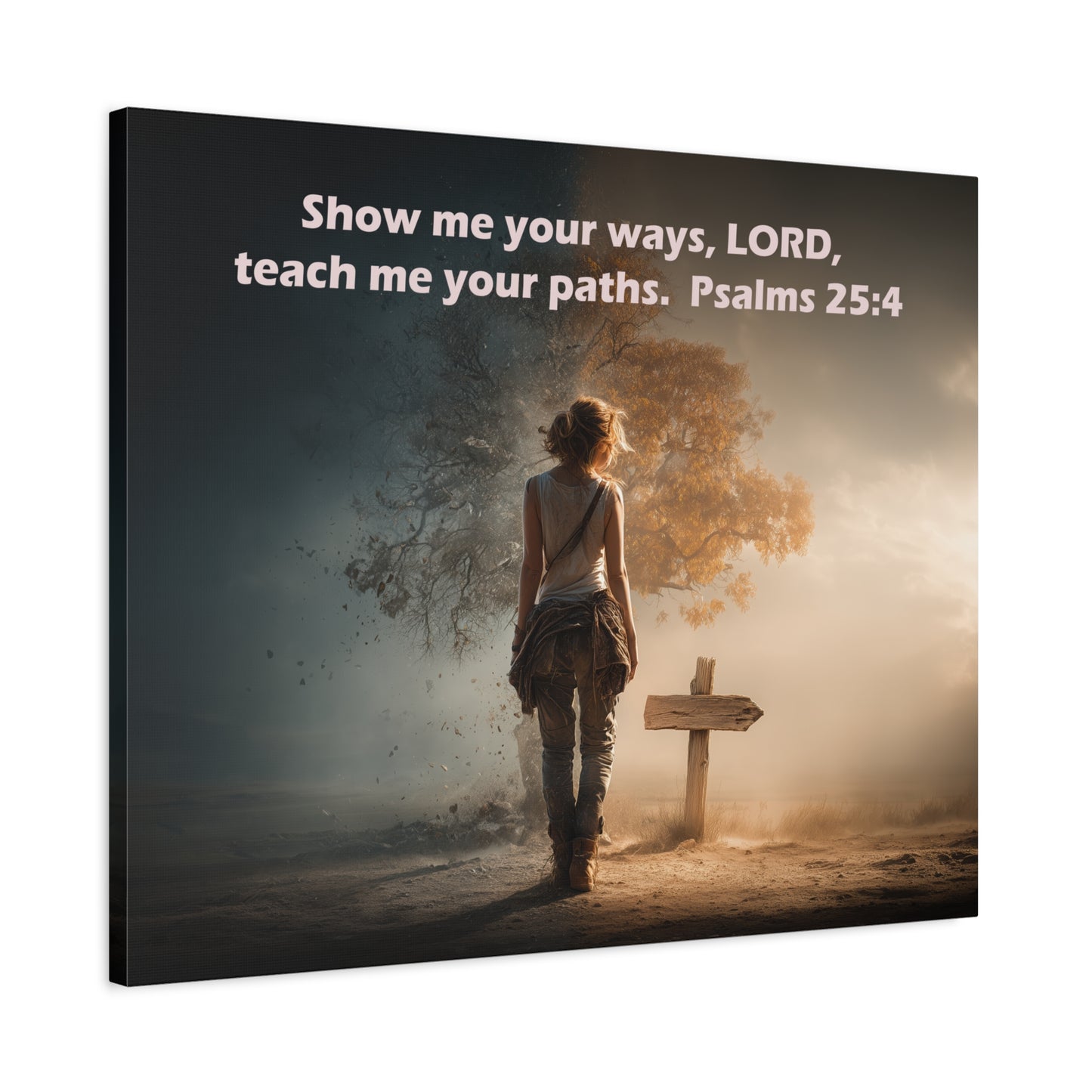 Christian Art - Canvas & Poster Prints, God Showing Sign, Spiritual Wall Decor, Bible Verse Home Decoration, Christian Gift, Faith-based Artwork