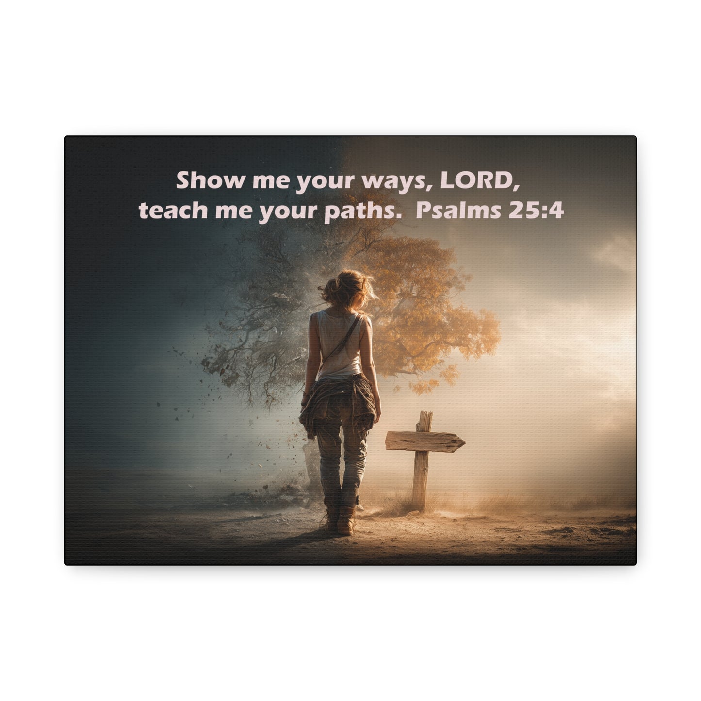 Christian Art - Canvas & Poster Prints, God Showing Sign, Spiritual Wall Decor, Bible Verse Home Decoration, Christian Gift, Faith-based Artwork
