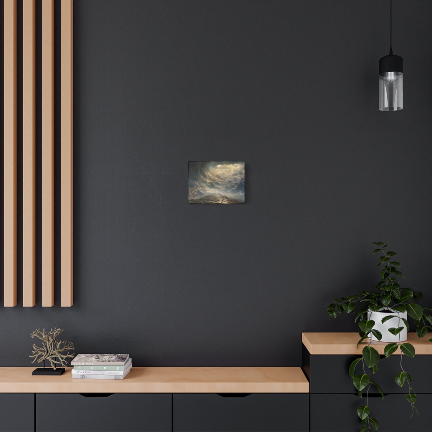 Sky and Pathway Artwork - Canvas & Poster Prints, Dreamy Landscape Canvas, Clouds Home Decor, Sky and Pathway Artwork