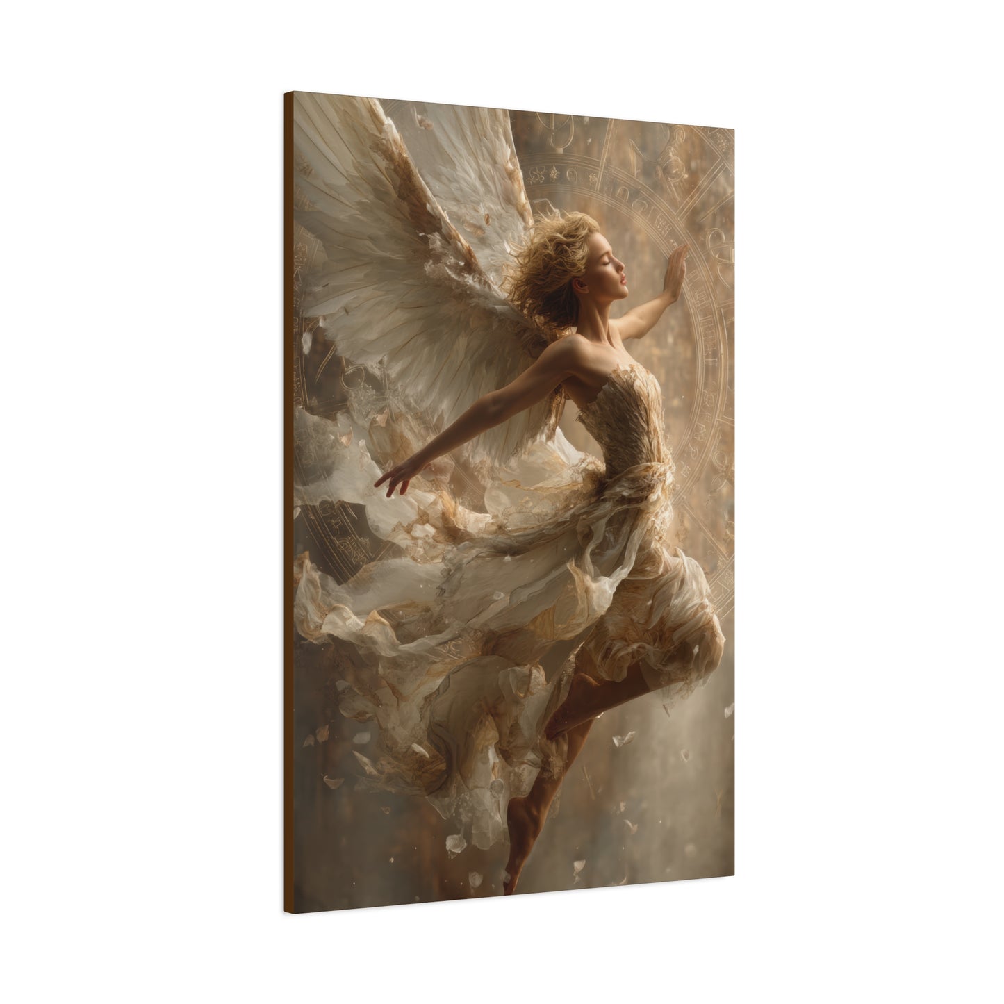 Flying Angel Wall Art - Canvas & Poster Print, Religious Art, Christian Wall Decor, Faith-based Home Decor