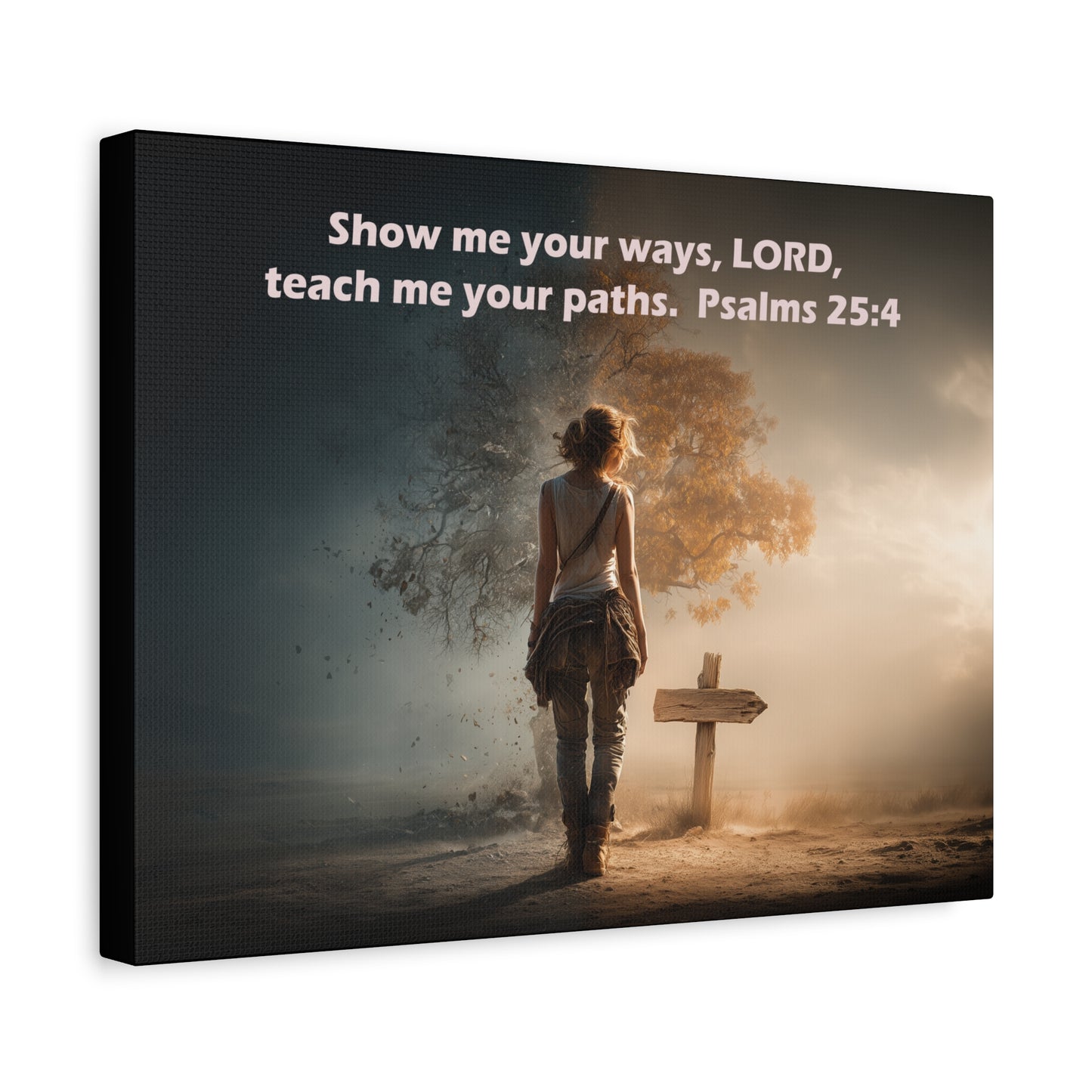 Christian Art - Canvas & Poster Prints, God Showing Sign, Spiritual Wall Decor, Bible Verse Home Decoration, Christian Gift, Faith-based Artwork