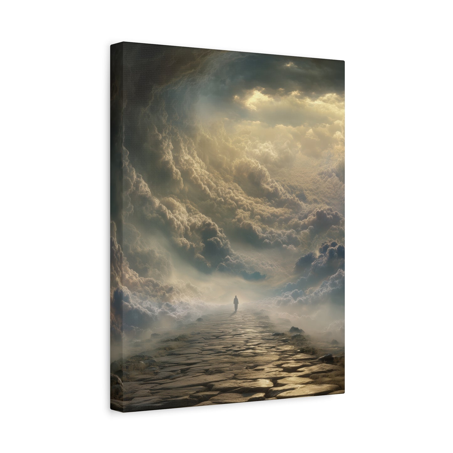 Sky and Pathway Artwork - Canvas & Poster Prints, Dreamy Landscape Canvas, Clouds Home Decor, Sky and Pathway Artwork