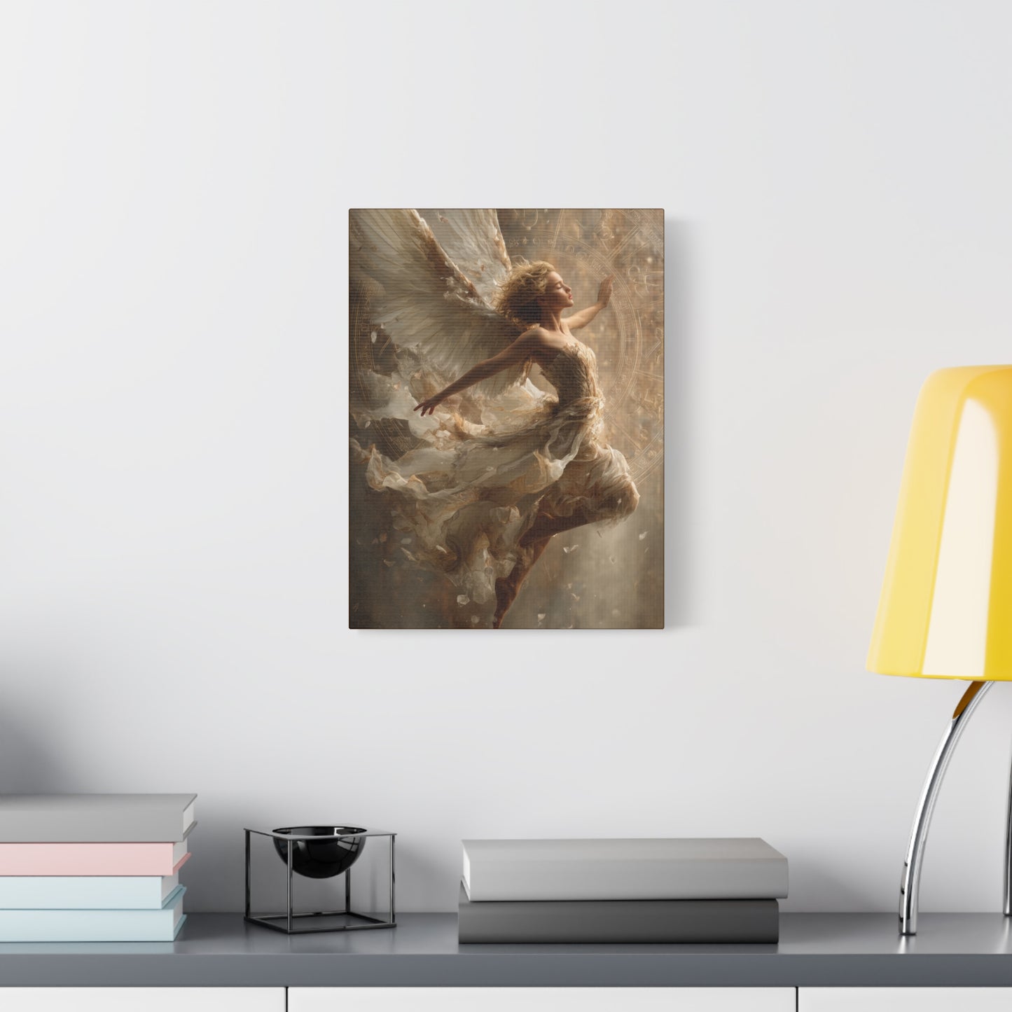 Flying Angel Wall Art - Canvas & Poster Print, Religious Art, Christian Wall Decor, Faith-based Home Decor