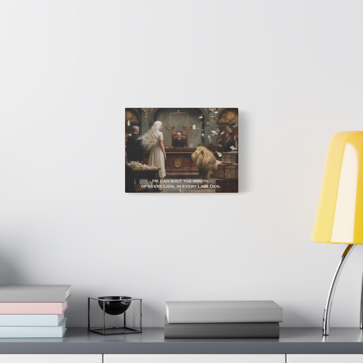 Lion Den Design - Canvas & Poster Prints, Religious Canvas Wall Art, Christian Inspirational Quote, Faith-based Home Decor, Unique Gift ideas, Motivational Quote