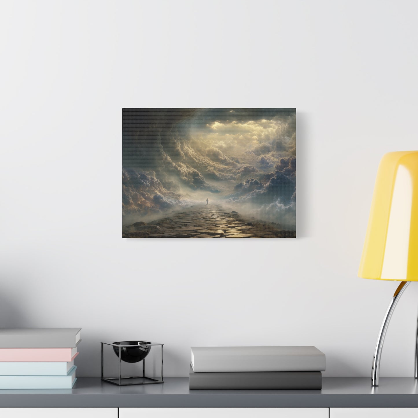 Sky and Pathway Artwork - Canvas & Poster Prints, Dreamy Landscape Canvas, Clouds Home Decor, Sky and Pathway Artwork