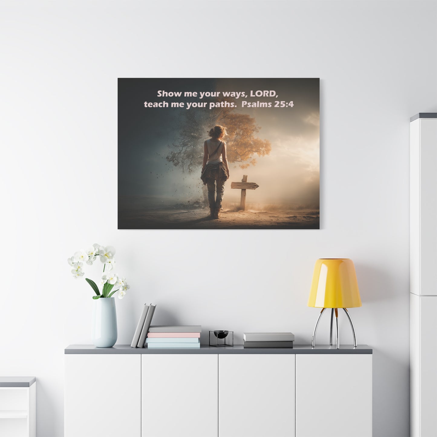 Christian Art - Canvas & Poster Prints, God Showing Sign, Spiritual Wall Decor, Bible Verse Home Decoration, Christian Gift, Faith-based Artwork