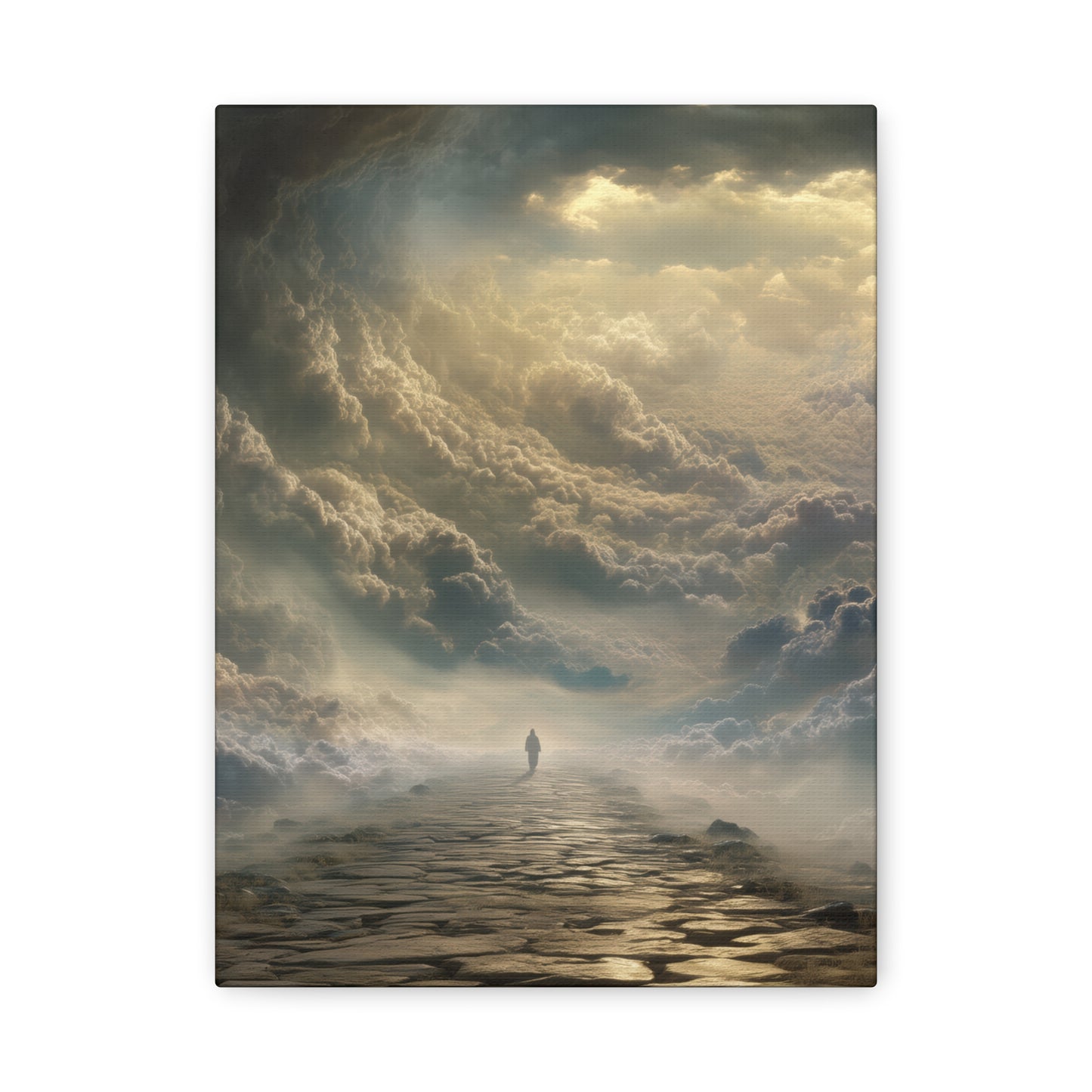 Sky and Pathway Artwork - Canvas & Poster Prints, Dreamy Landscape Canvas, Clouds Home Decor, Sky and Pathway Artwork