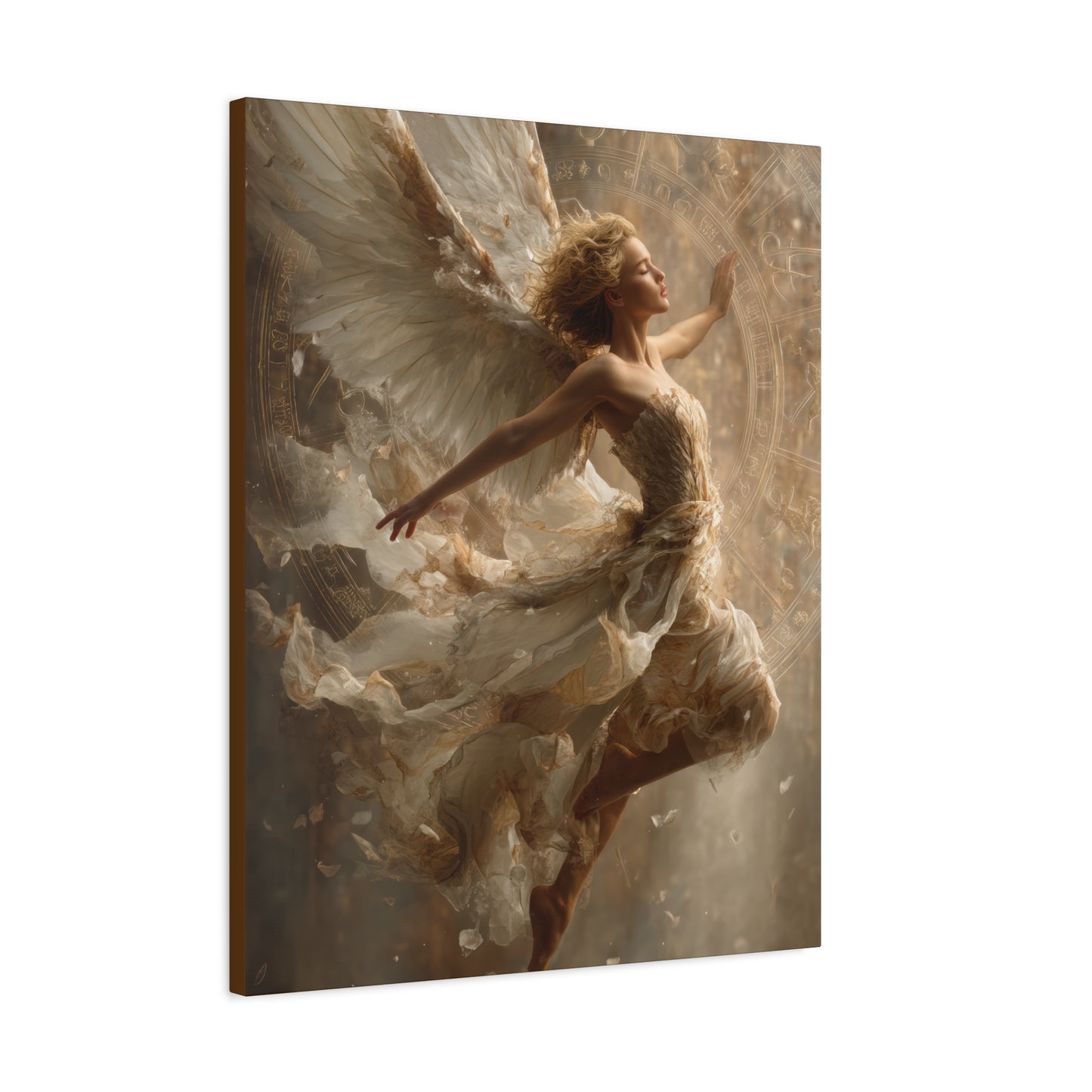 Flying Angel Wall Art - Canvas & Poster Print, Religious Art, Christian Wall Decor, Faith-based Home Decor