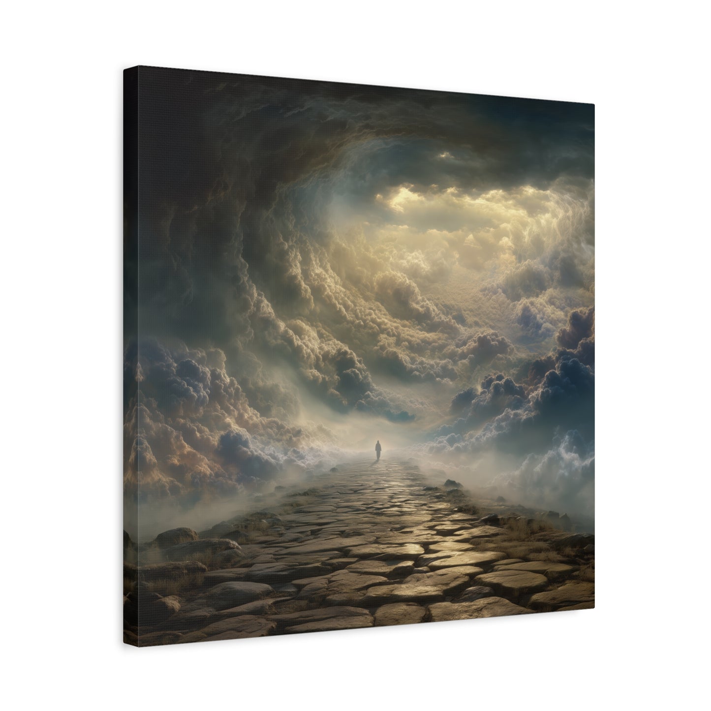 Sky and Pathway Artwork - Canvas & Poster Prints, Dreamy Landscape Canvas, Clouds Home Decor, Sky and Pathway Artwork