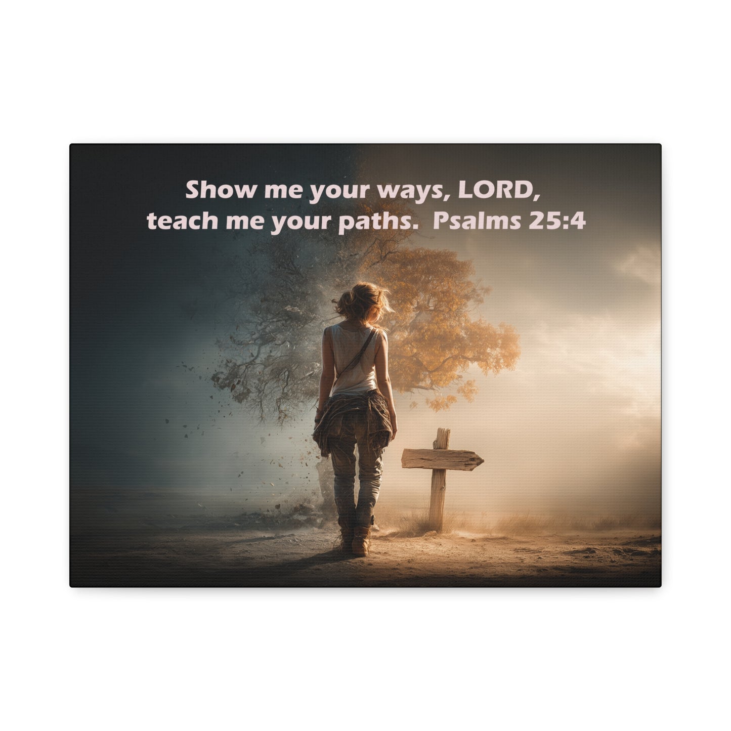 Christian Art - Canvas & Poster Prints, God Showing Sign, Spiritual Wall Decor, Bible Verse Home Decoration, Christian Gift, Faith-based Artwork