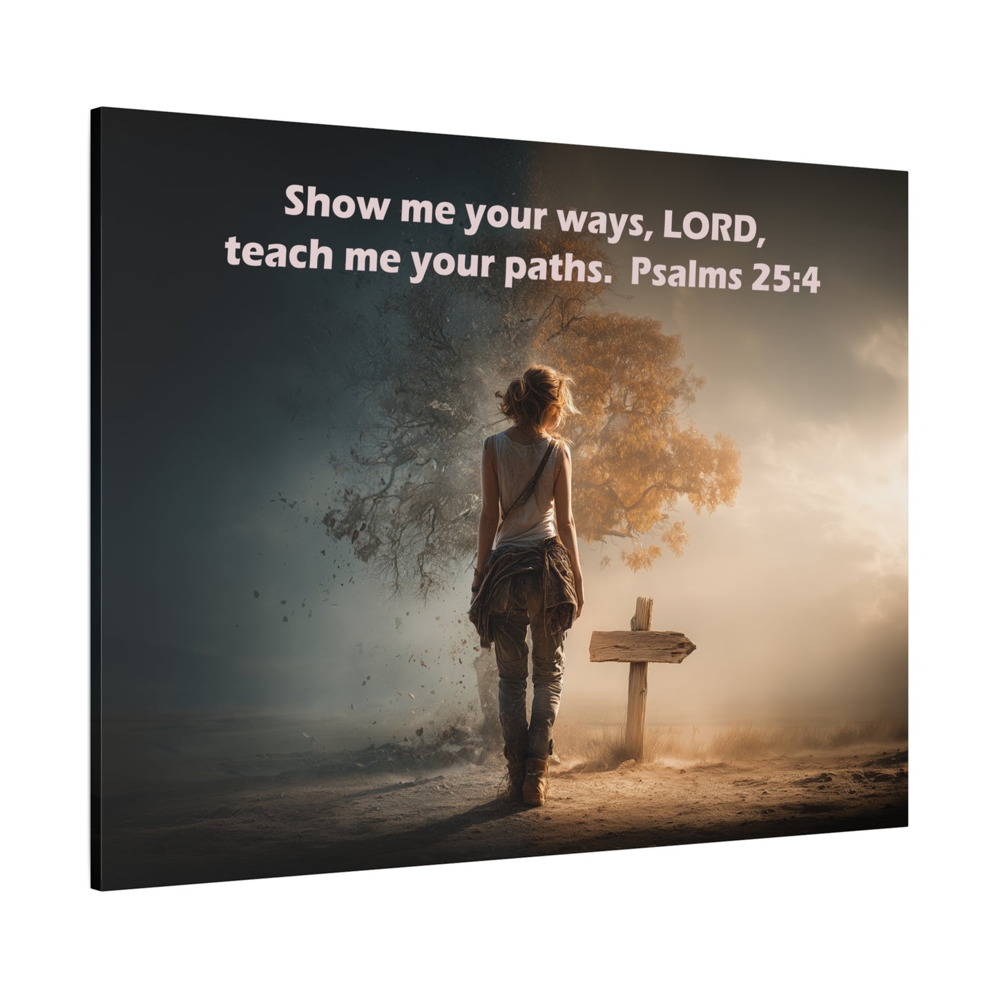 Christian Art - Canvas & Poster Prints, God Showing Sign, Spiritual Wall Decor, Bible Verse Home Decoration, Christian Gift, Faith-based Artwork