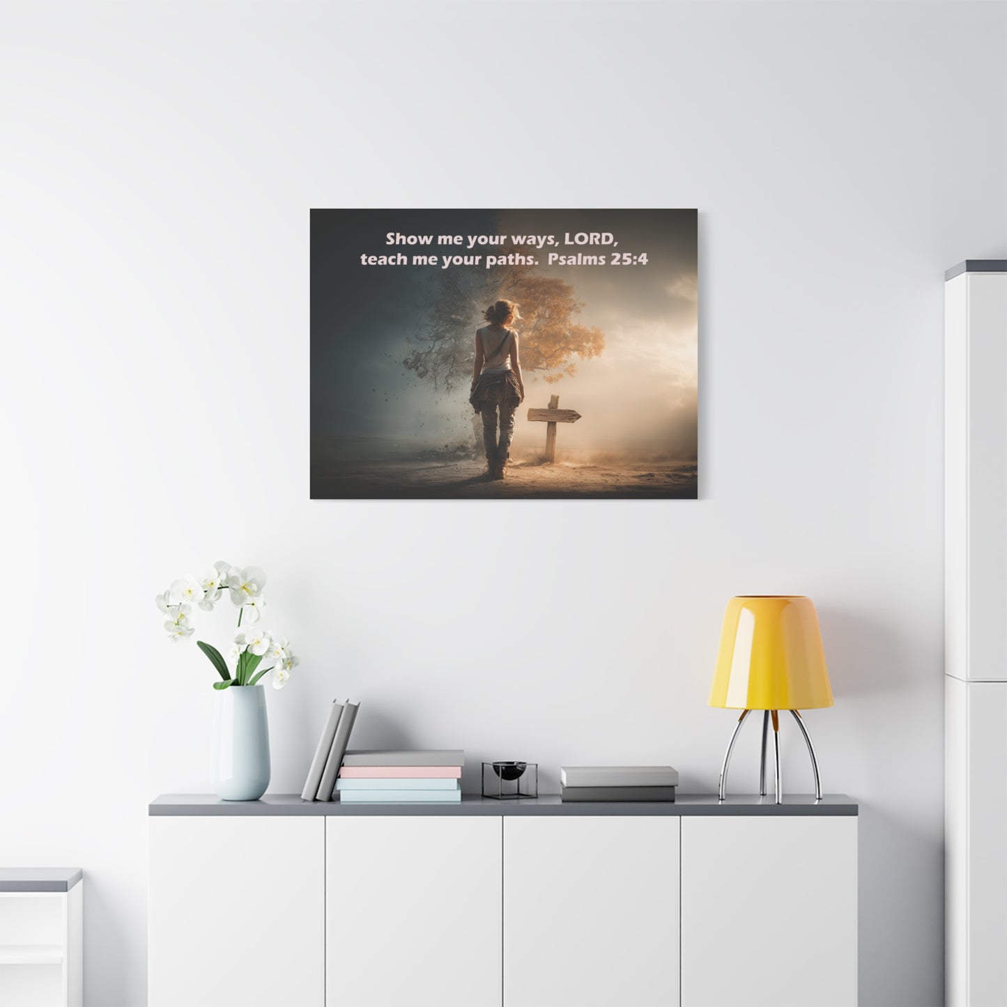Christian Art - Canvas & Poster Prints, God Showing Sign, Spiritual Wall Decor, Bible Verse Home Decoration, Christian Gift, Faith-based Artwork