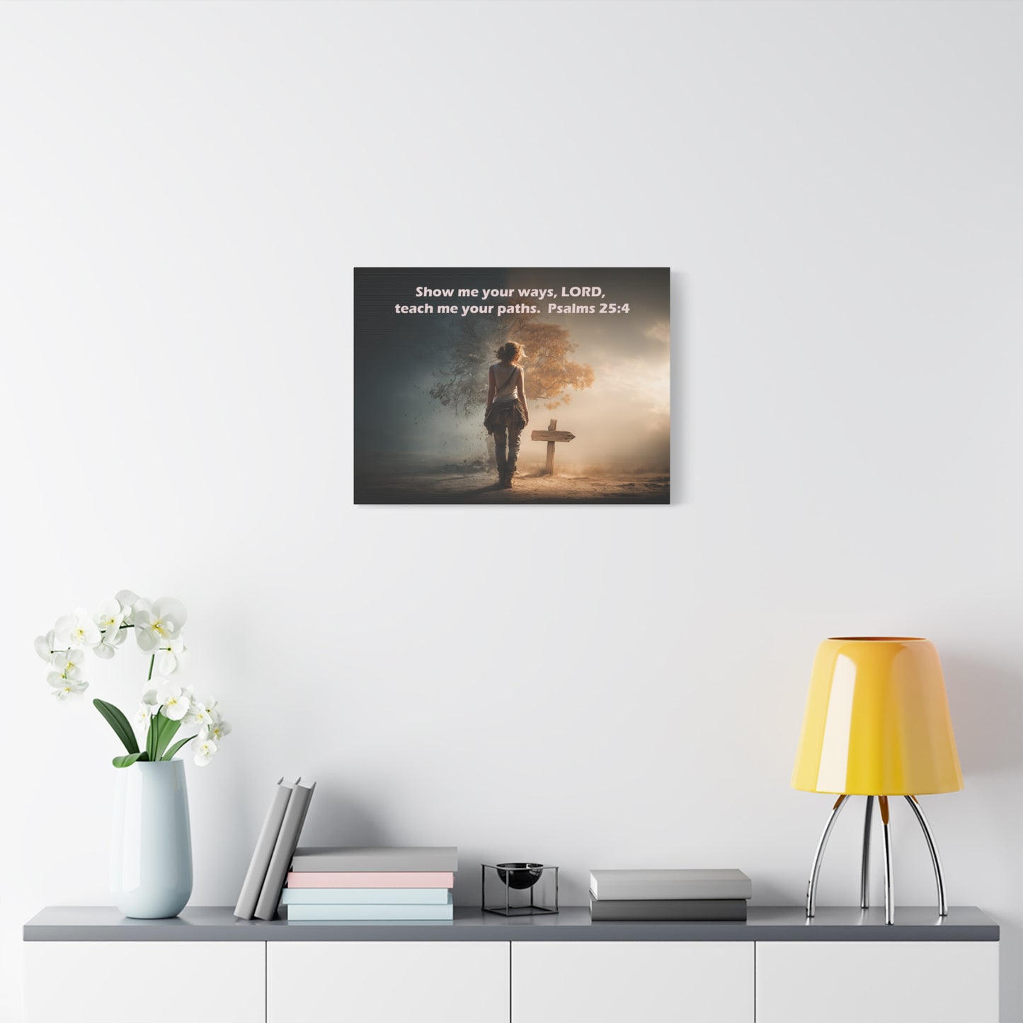Christian Art - Canvas & Poster Prints, God Showing Sign, Spiritual Wall Decor, Bible Verse Home Decoration, Christian Gift, Faith-based Artwork