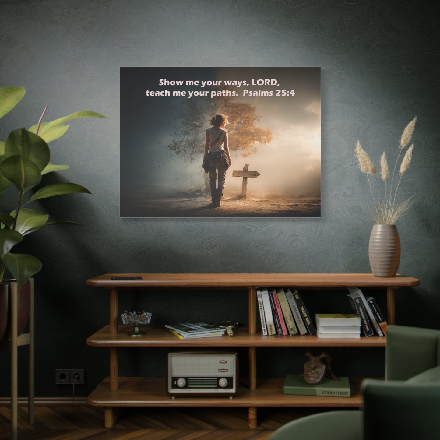 Christian Art - Canvas & Poster Prints, God Showing Sign, Spiritual Wall Decor, Bible Verse Home Decoration, Christian Gift, Faith-based Artwork