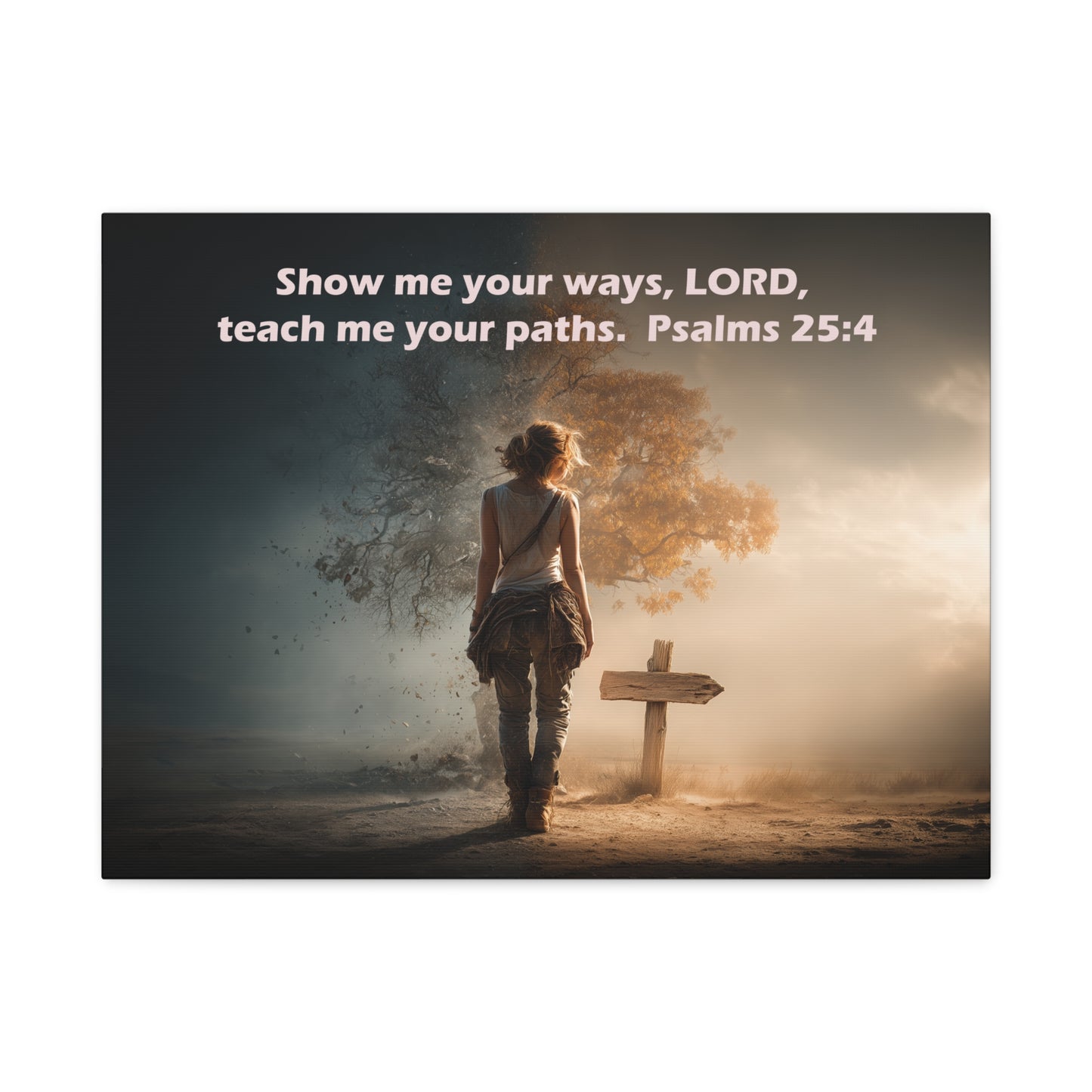 Christian Art - Canvas & Poster Prints, God Showing Sign, Spiritual Wall Decor, Bible Verse Home Decoration, Christian Gift, Faith-based Artwork