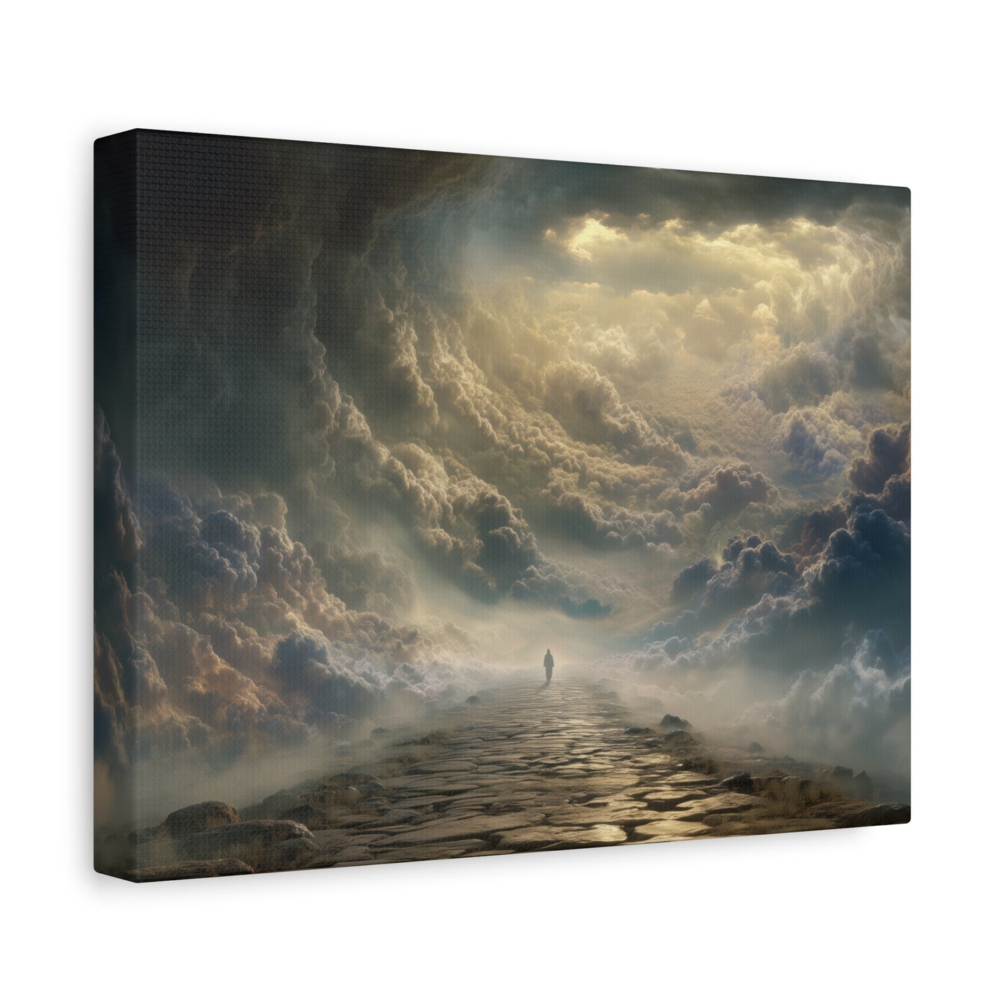 Sky and Pathway Artwork - Canvas & Poster Prints, Dreamy Landscape Canvas, Clouds Home Decor, Sky and Pathway Artwork