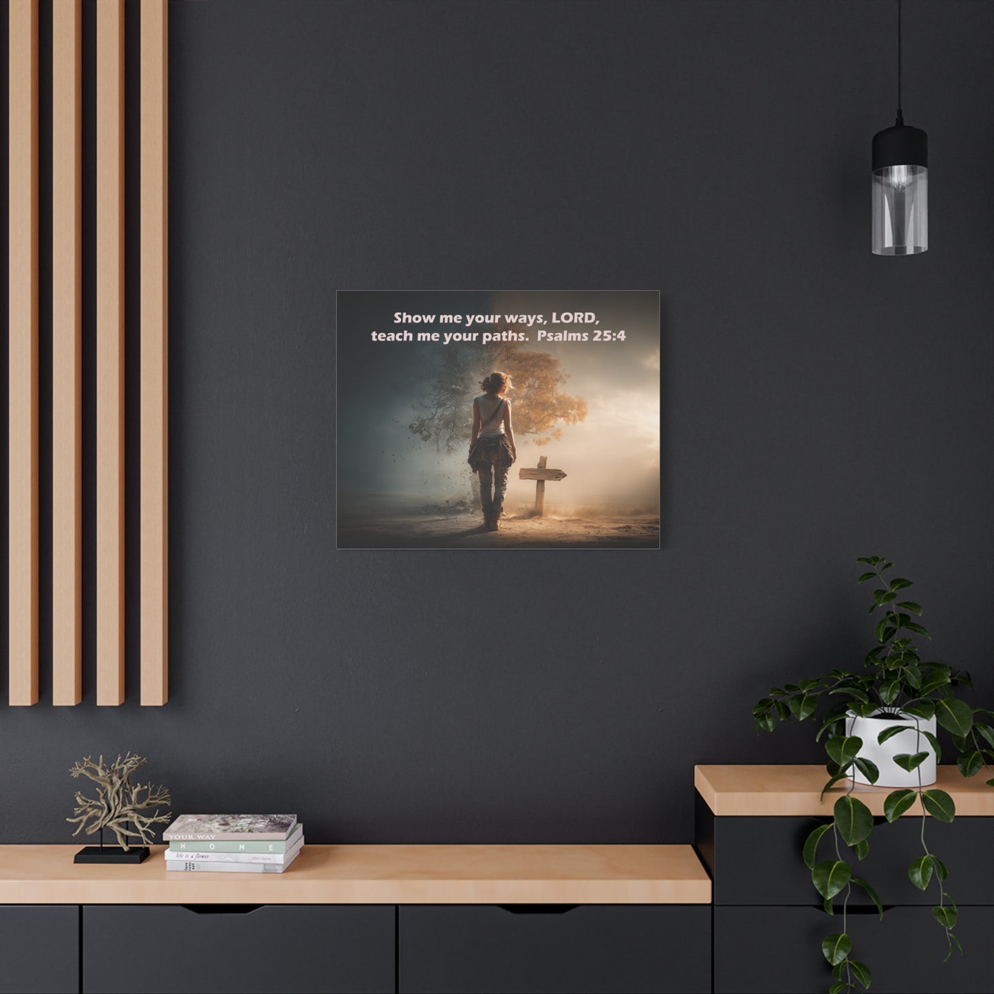 Christian Art - Canvas & Poster Prints, God Showing Sign, Spiritual Wall Decor, Bible Verse Home Decoration, Christian Gift, Faith-based Artwork