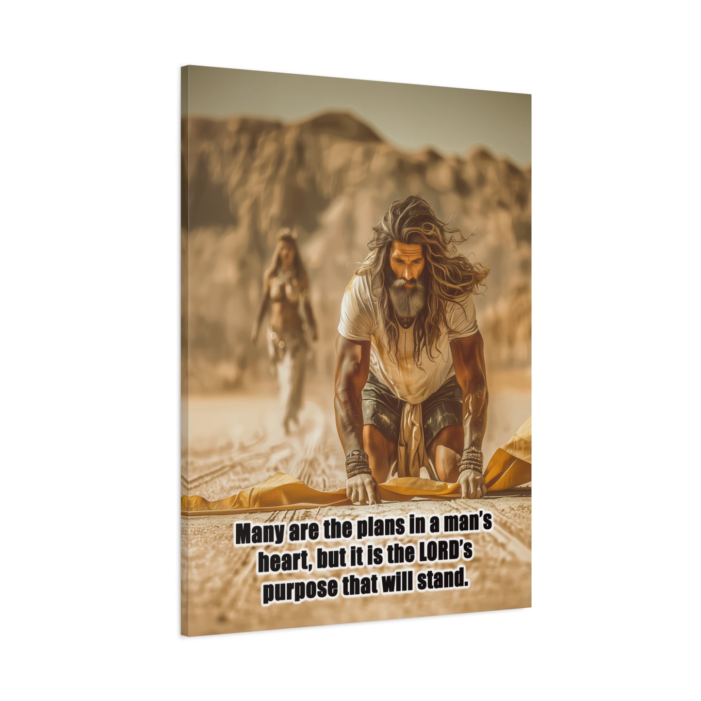 Elijah Canvas Art - Canvas & Poster Print, Bible Quote Wall Decor, Faith-Inspired Home Decor, Gift for Believers, Christian Wall Art