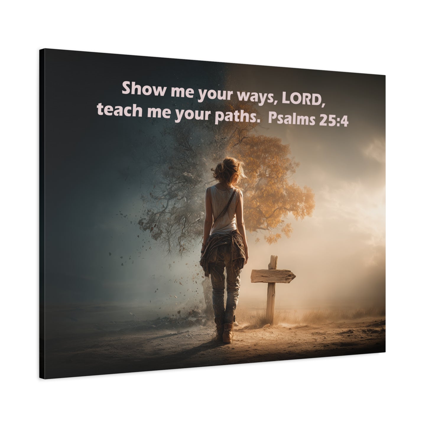 Christian Art - Canvas & Poster Prints, God Showing Sign, Spiritual Wall Decor, Bible Verse Home Decoration, Christian Gift, Faith-based Artwork
