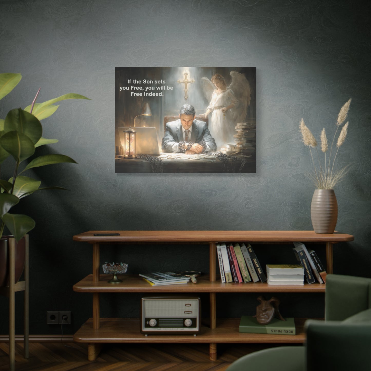 Jesus Cross Art - Canvas & Poster, Religious Decor, Spiritual Wall Art, Christian Home Decor, Religious Quote, Faith-Based Gift