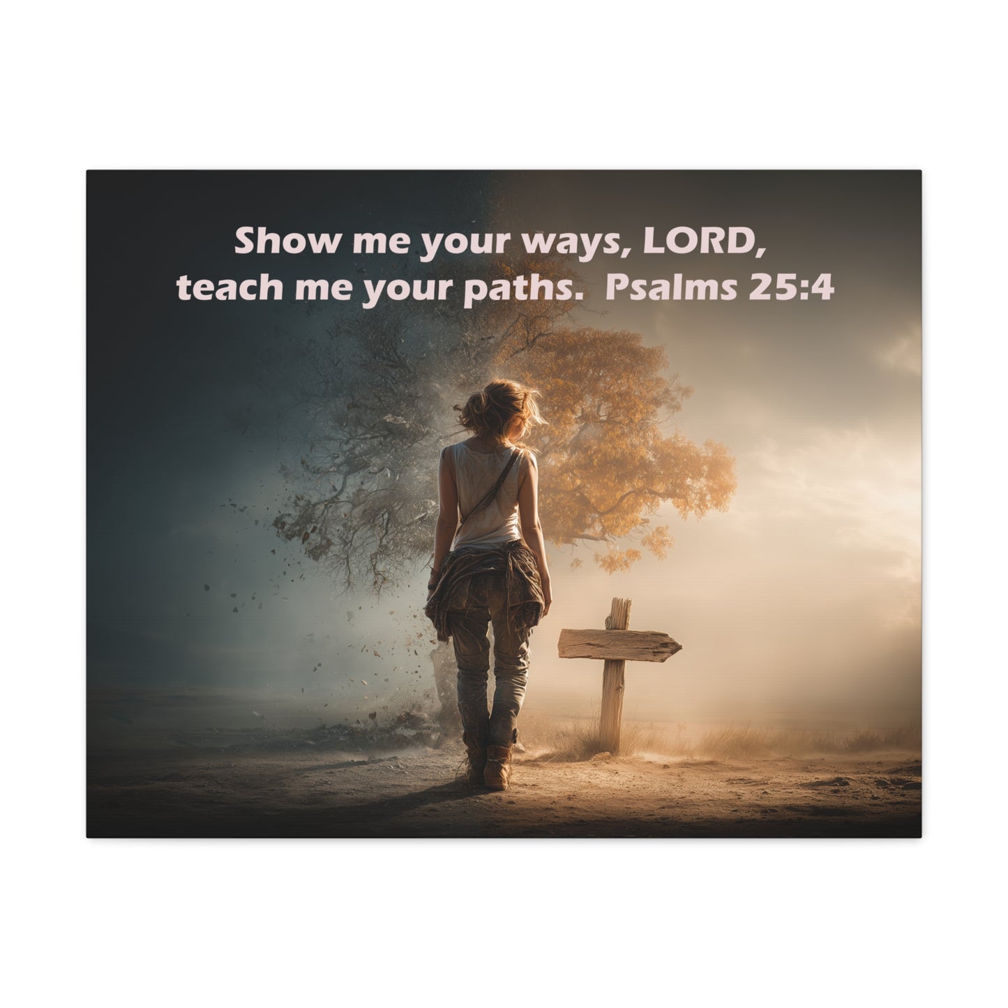 Christian Art - Canvas & Poster Prints, God Showing Sign, Spiritual Wall Decor, Bible Verse Home Decoration, Christian Gift, Faith-based Artwork