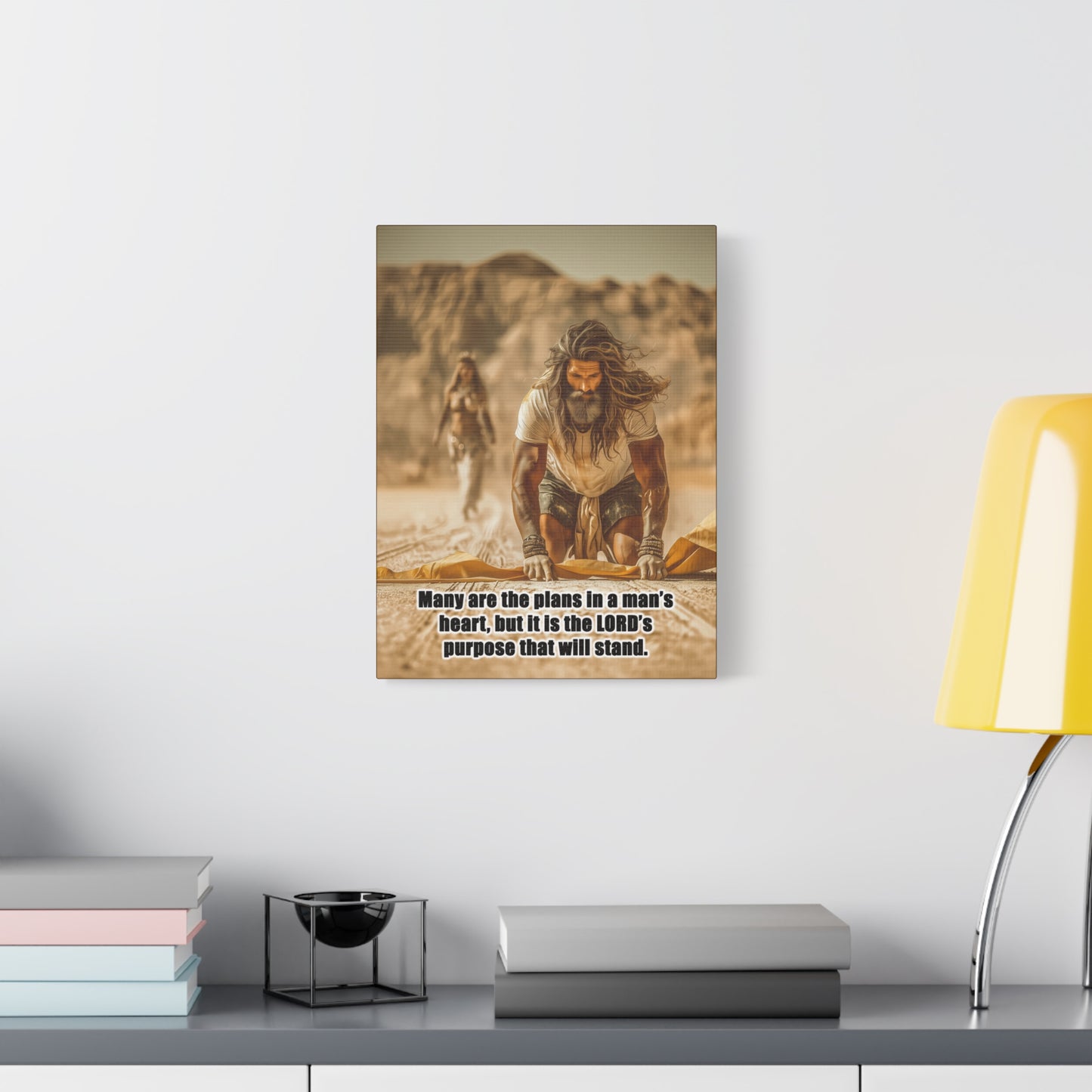 Elijah Canvas Art - Canvas & Poster Print, Bible Quote Wall Decor, Faith-Inspired Home Decor, Gift for Believers, Christian Wall Art