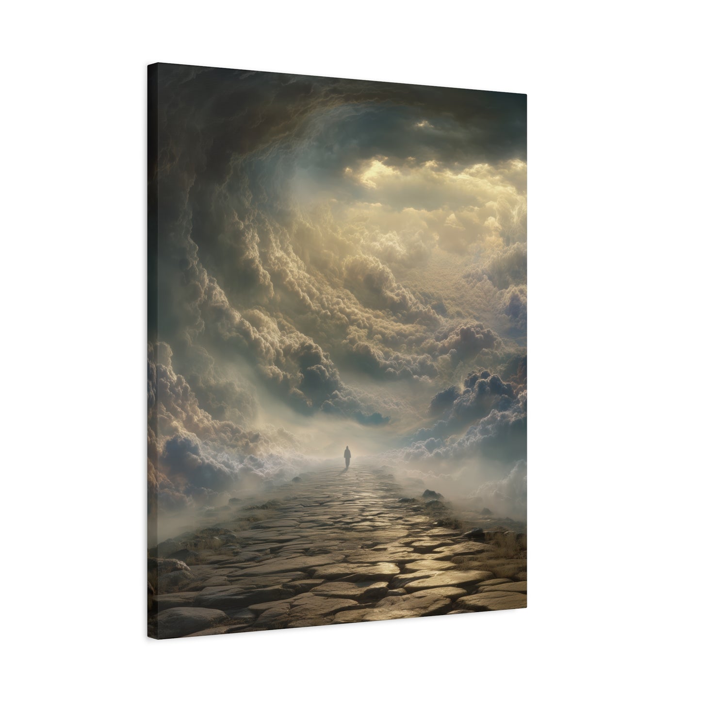 Sky and Pathway Artwork - Canvas & Poster Prints, Dreamy Landscape Canvas, Clouds Home Decor, Sky and Pathway Artwork