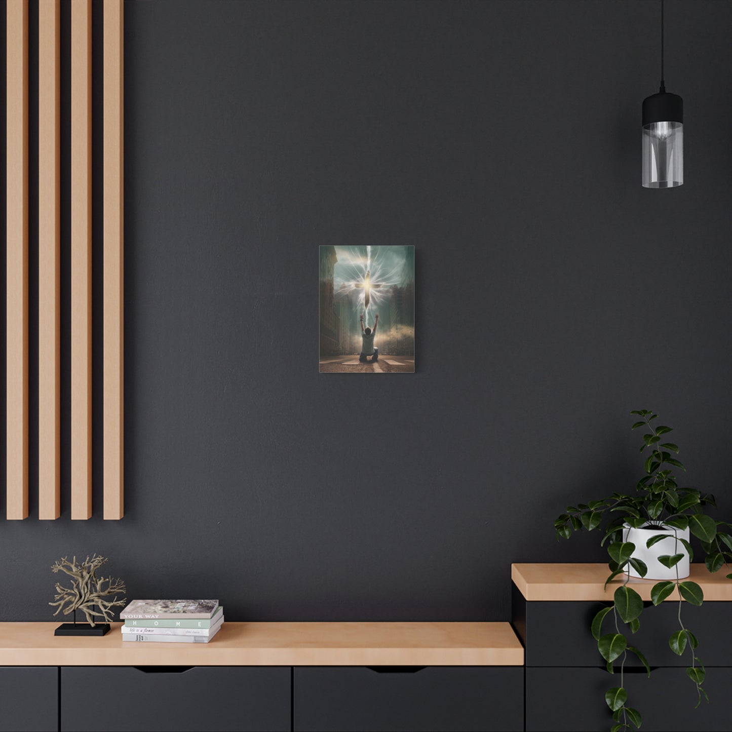 God Tore the Veil - Canvas & Poster Art, Jesus Cross Wall Art, Christian Decor, Spiritual Home Decor, Faith-Based Gift
