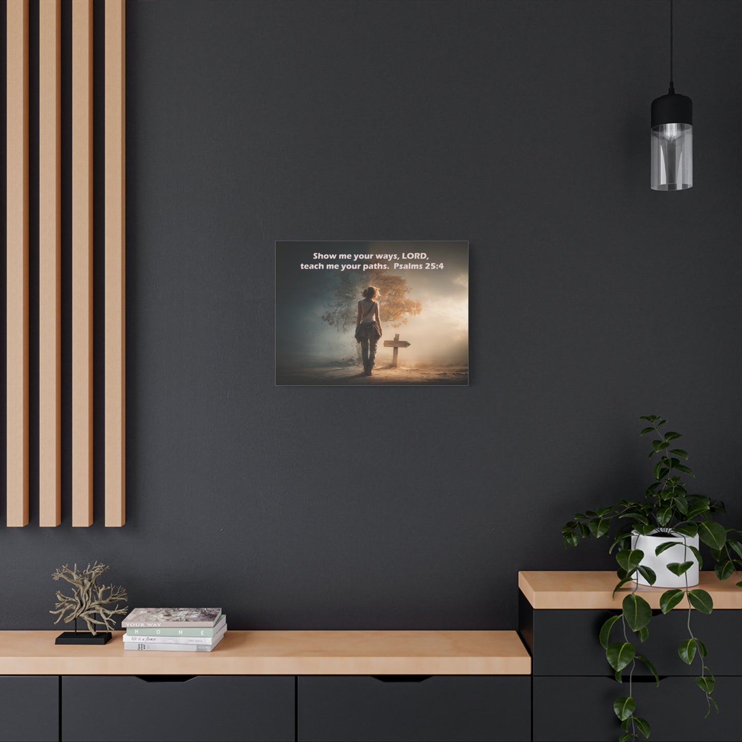 Christian Art - Canvas & Poster Prints, God Showing Sign, Spiritual Wall Decor, Bible Verse Home Decoration, Christian Gift, Faith-based Artwork