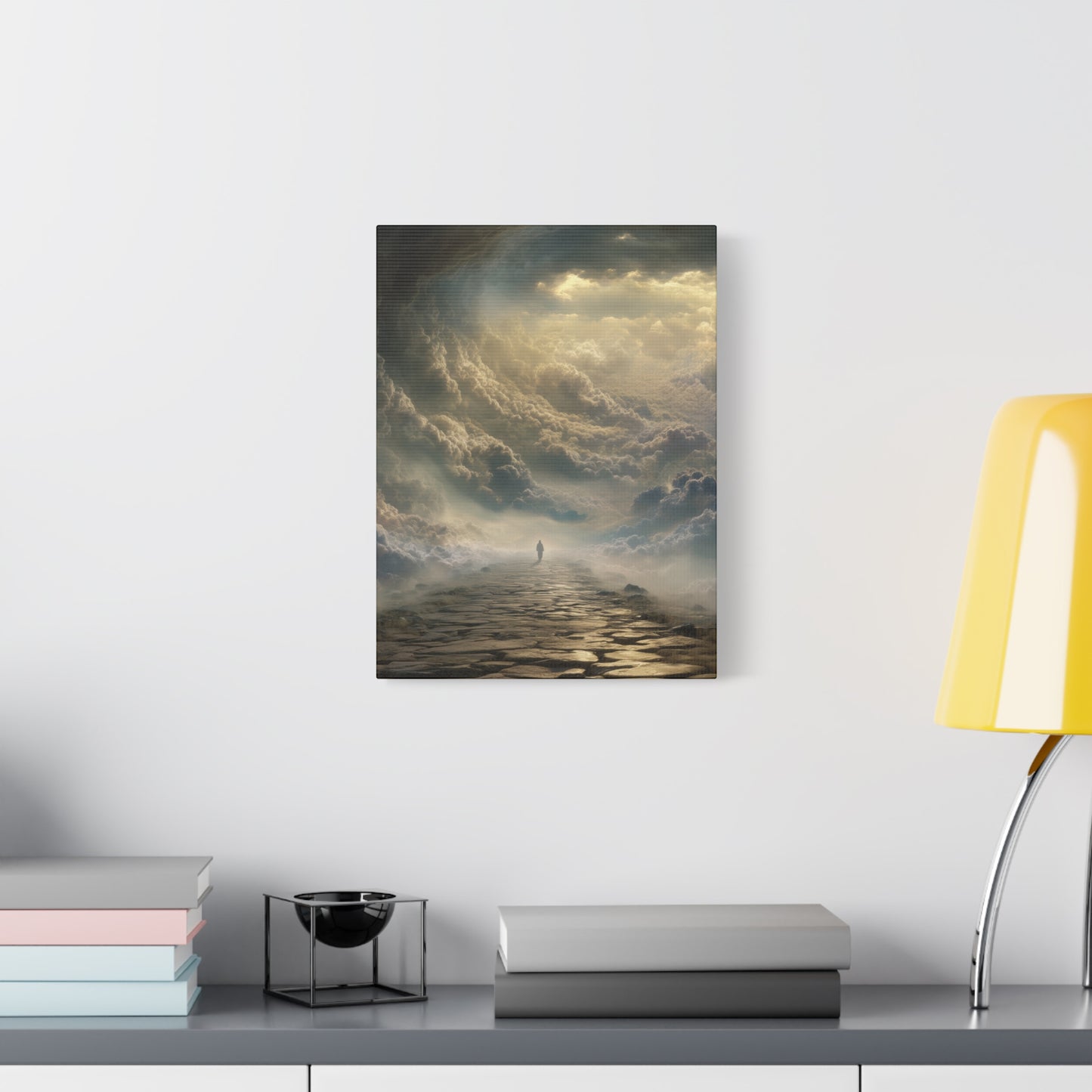 Sky and Pathway Artwork - Canvas & Poster Prints, Dreamy Landscape Canvas, Clouds Home Decor, Sky and Pathway Artwork