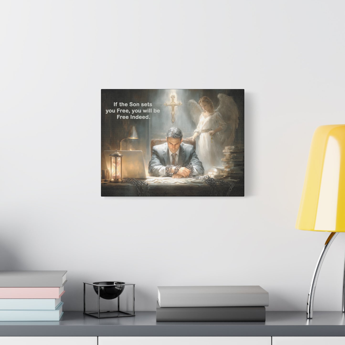 Jesus Cross Art - Canvas & Poster, Religious Decor, Spiritual Wall Art, Christian Home Decor, Religious Quote, Faith-Based Gift