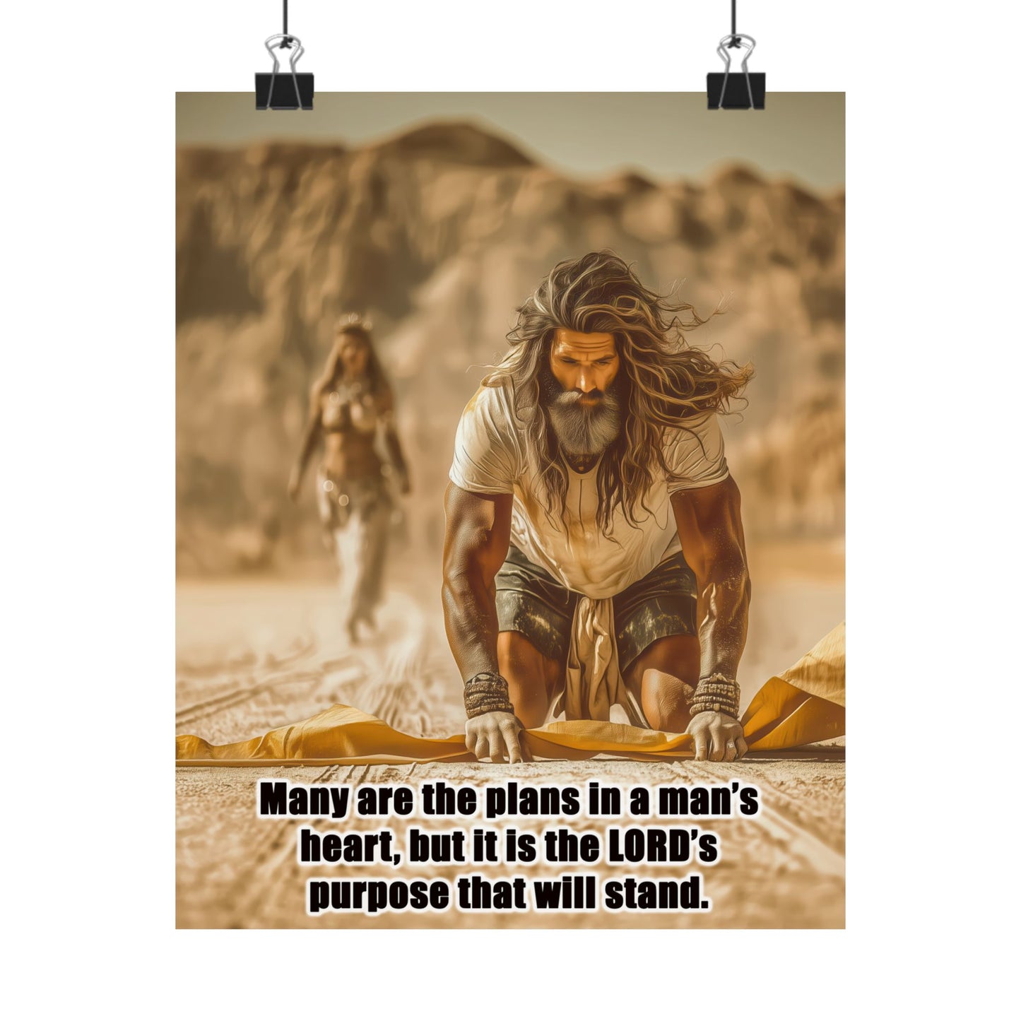 Elijah Canvas Art - Canvas & Poster Print, Bible Quote Wall Decor, Faith-Inspired Home Decor, Gift for Believers, Christian Wall Art