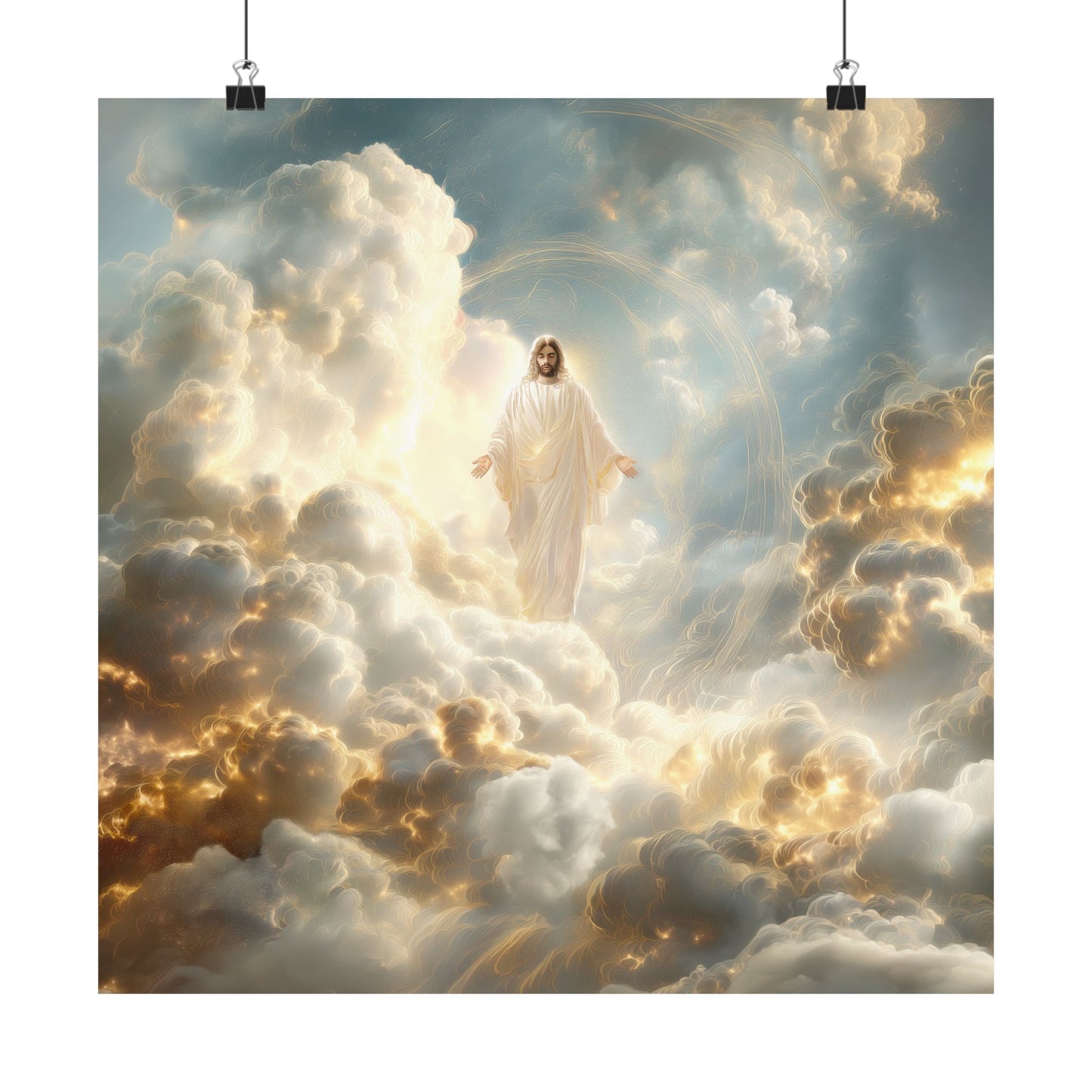 Jesus Light of the World - Canvas and Poster, Jesus Light, Religious Home Decor, Faith-Based Gift, Spiritual Artwork, Christian Wall Decor